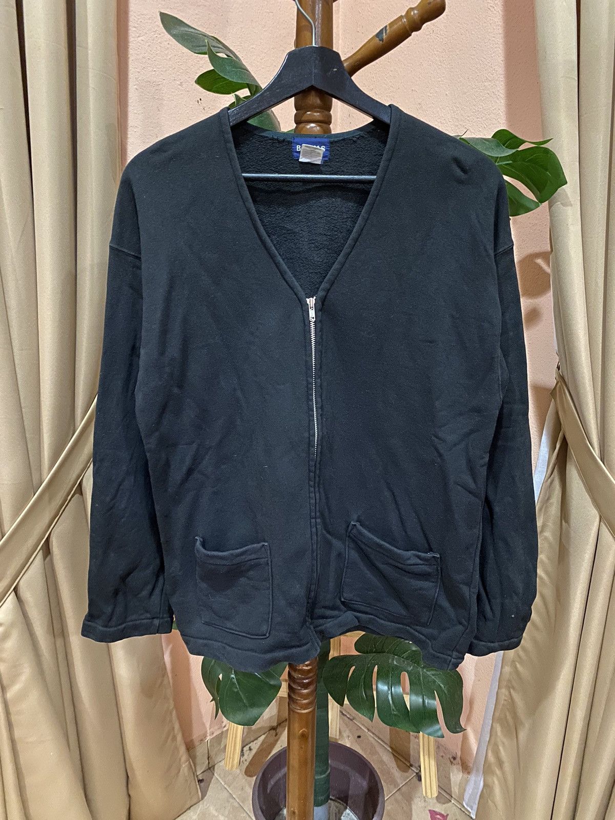 Beams Plus Beams Black Cotton Cardigan – Timeless Minimalist Style Size US M / EU 48-50 / 2 - 1 Thumbnail