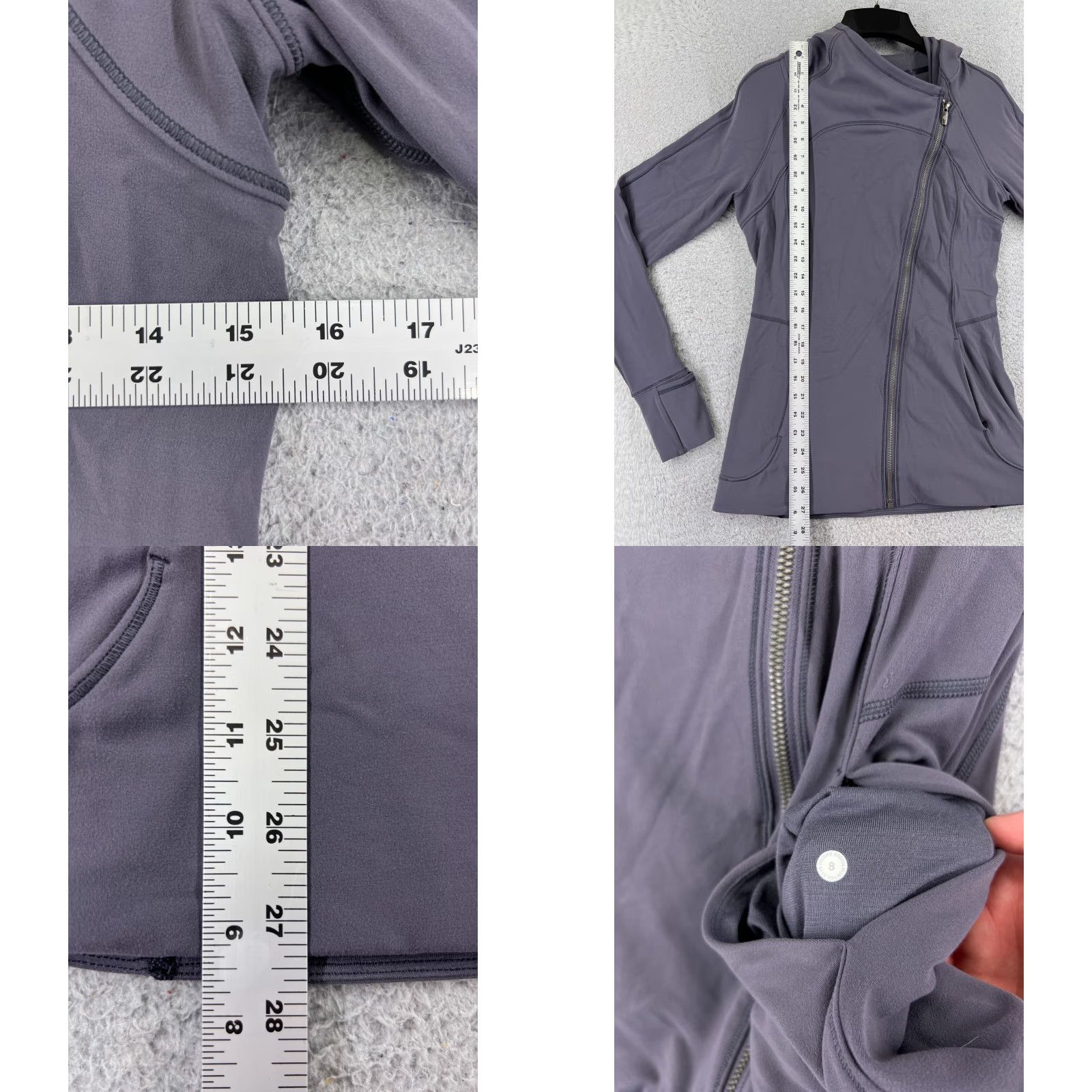 Lululemon Lululemon Hoodie Sweater Women 8 Gray Purple Every Journey Office Workwear Size M / US 6-8 / IT 42-44 - 8 Thumbnail