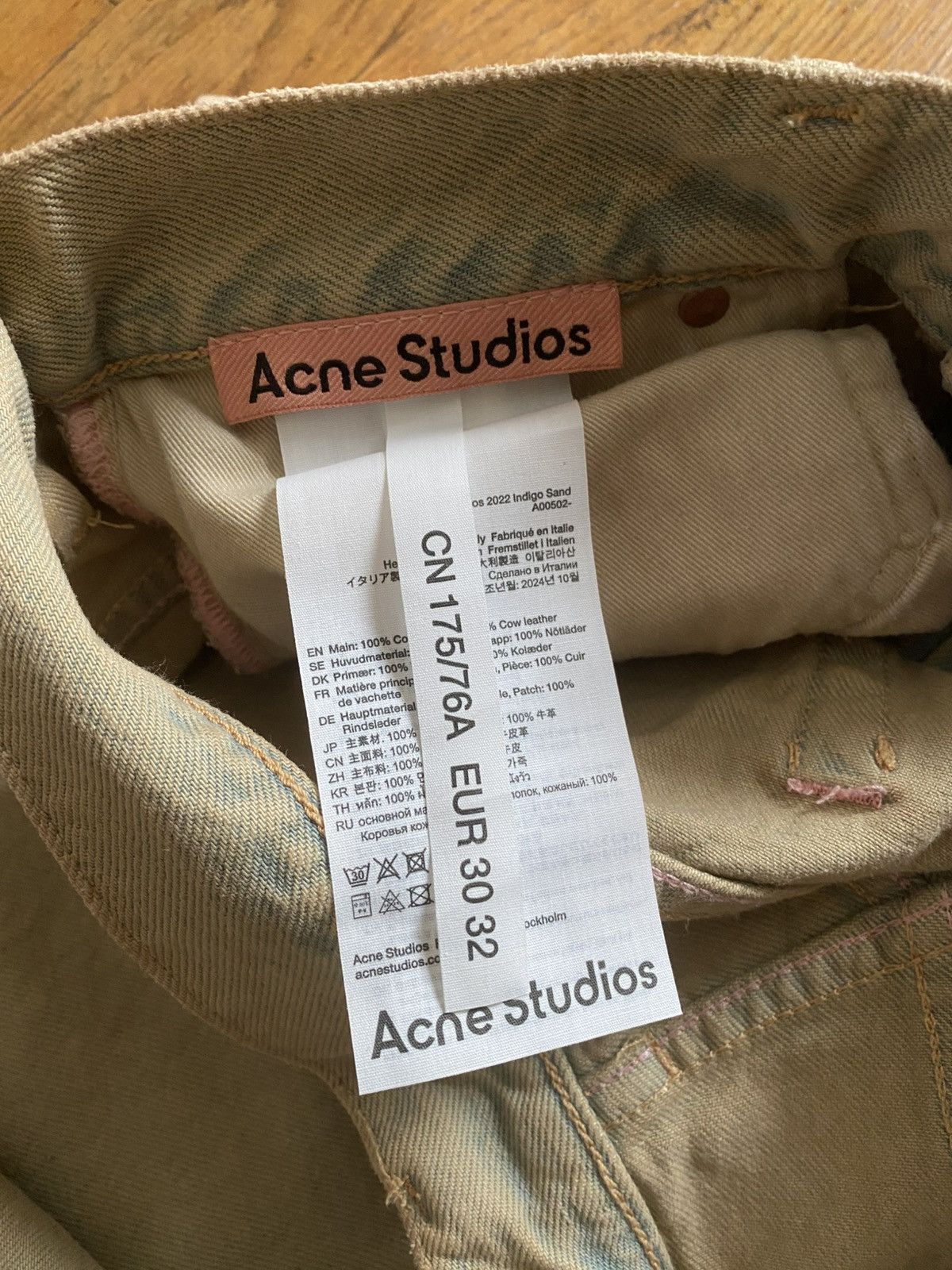 Acne Studios NWT - 2022 Indigo Sand Size US 30 / EU 46 - 6 Thumbnail