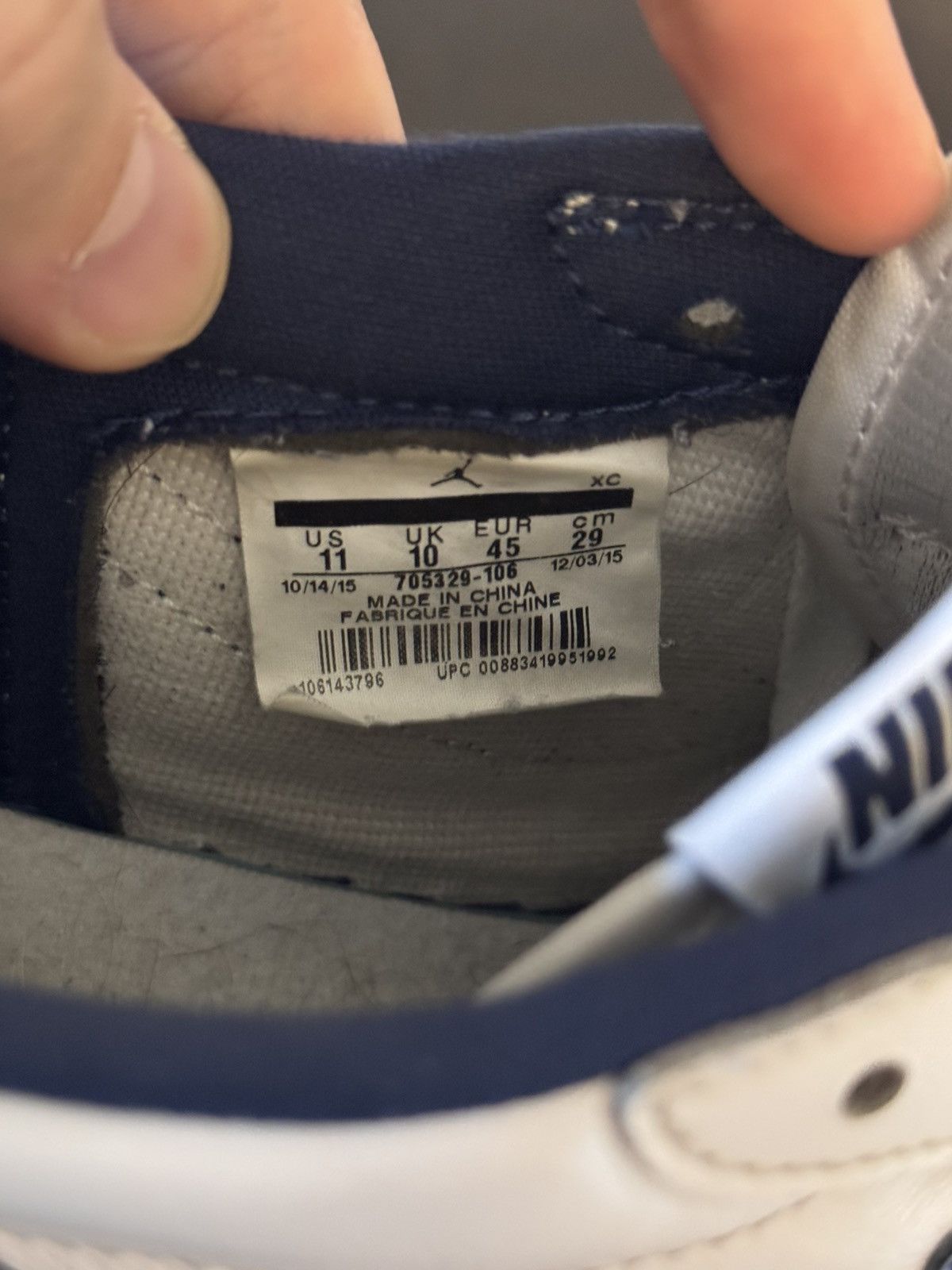 Nike Air Jordan 1 Low OG “Metallic Blue” Big Swoosh Size 11 Size US 11 / EU 44 - 7 Thumbnail