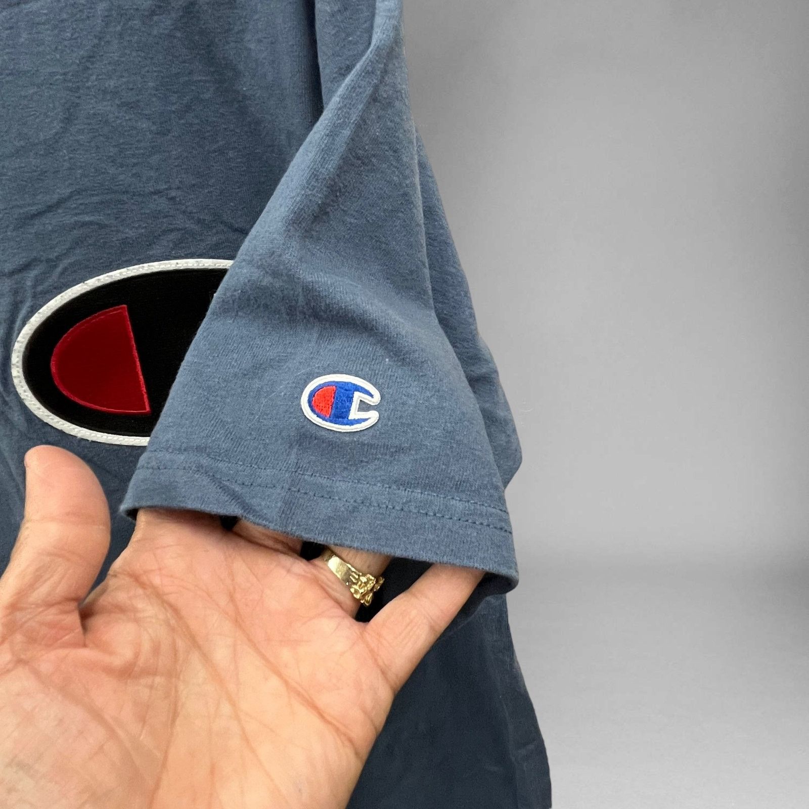 Champion Vintage Champion Big C Logo Short Sleeve Shirt Men's XL F-14 Size US XL / EU 56 / 4 - 2 Thumbnail