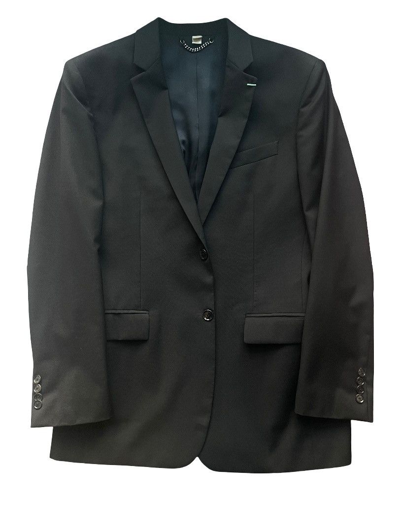 Burberry Black Virgin Wool Blazer (50R) Size 40R - 1 Thumbnail
