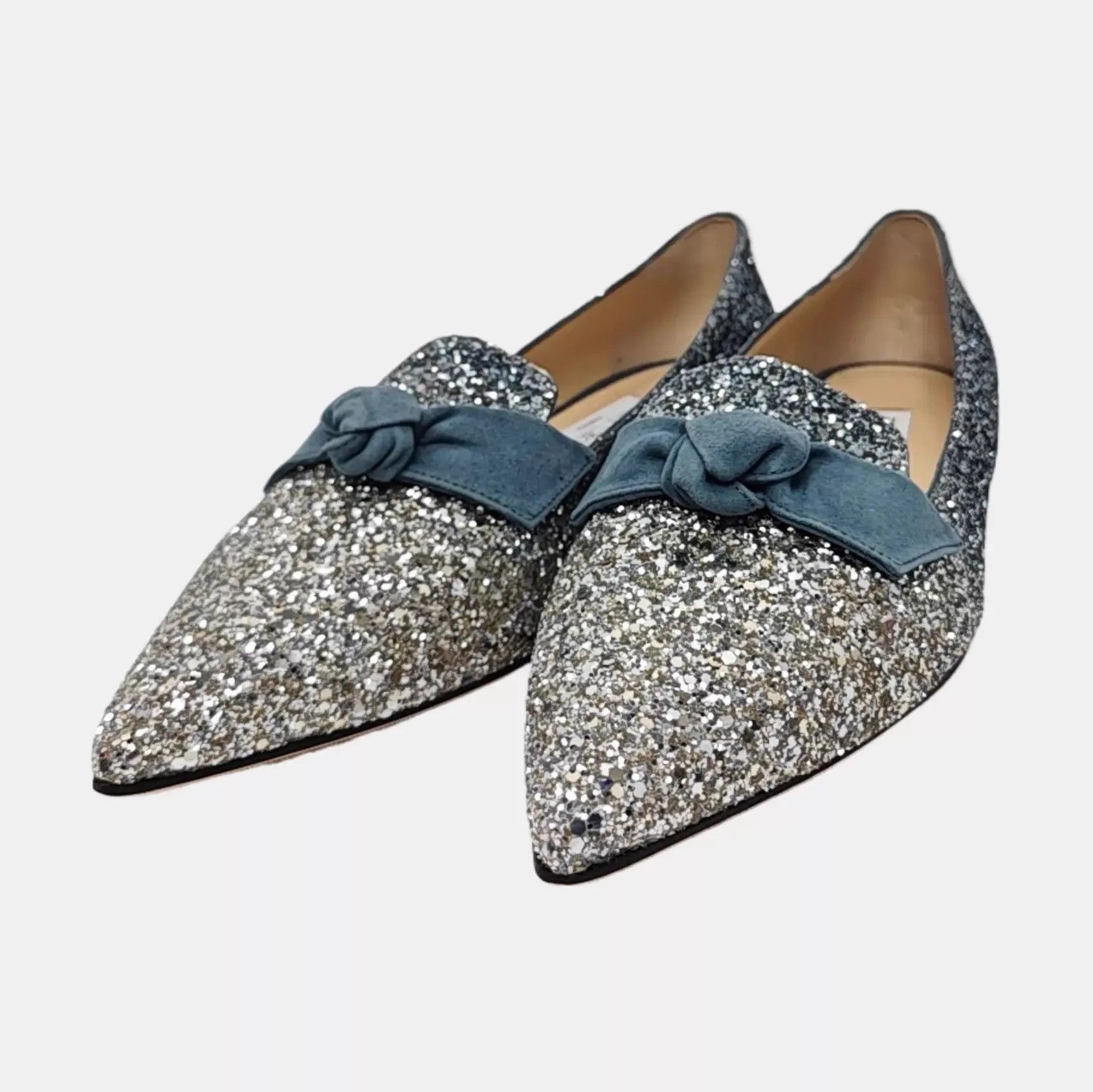 Jimmy Choo Jimmy Choo Sequin Bow Flat 41 New Size US 10.5 / IT 40.5 - 1 Thumbnail