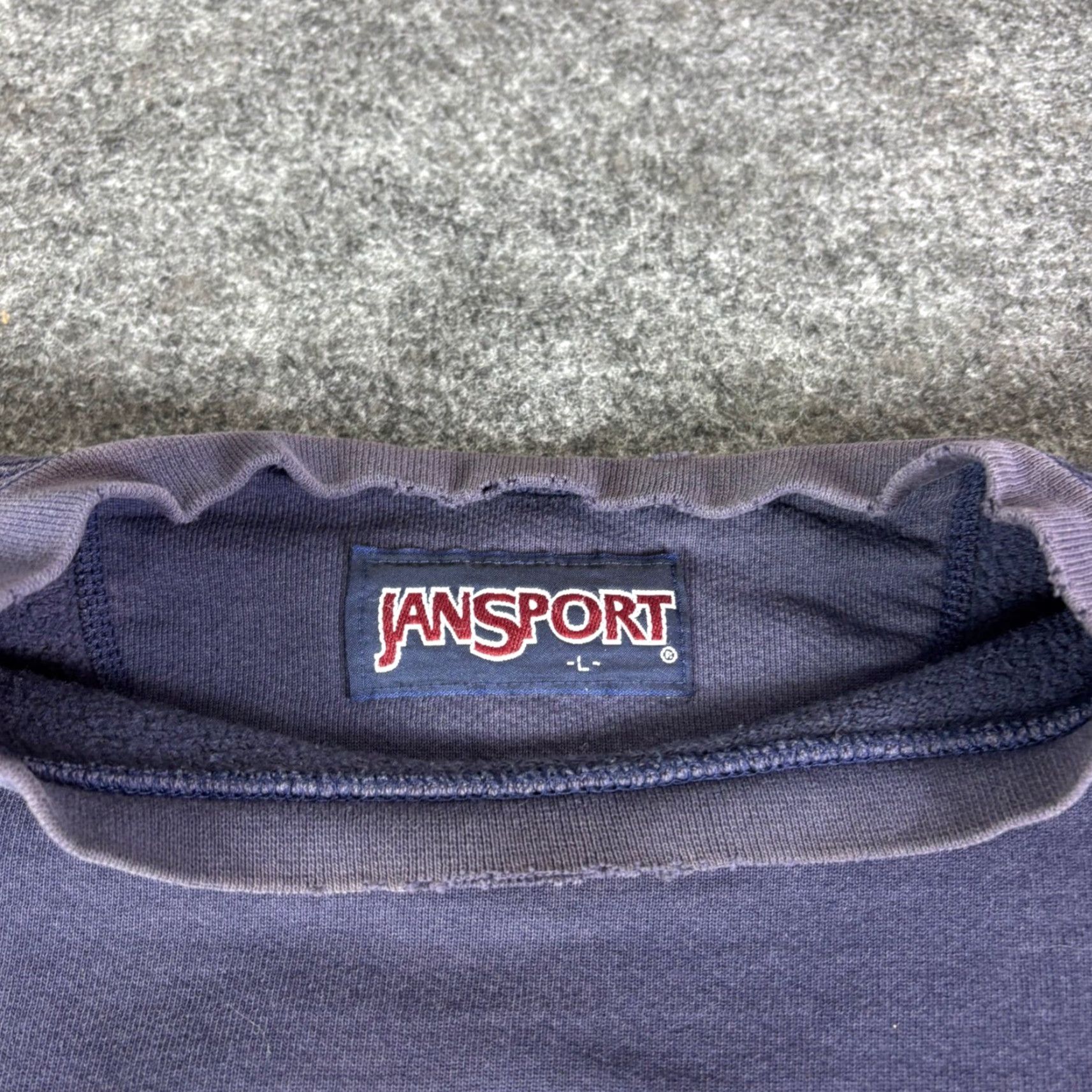 Jansport VINTAGE Jansport Sweatshirt Crewneck Pullover Navy Blue Men Larg Size US L / EU 52-54 / 3 - 7 Thumbnail