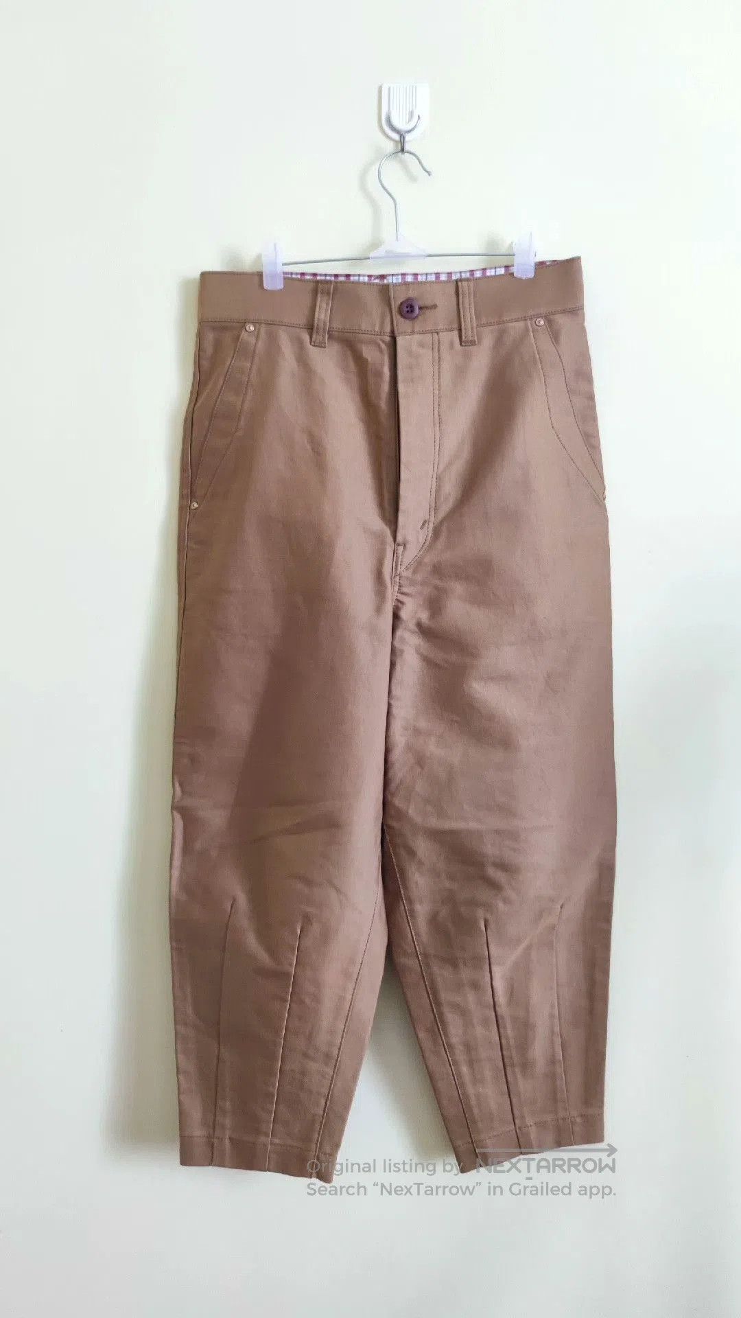 Junya Watanabe gold brown casual tapered pants for men. Size US 26 / EU 42 - 1 Thumbnail