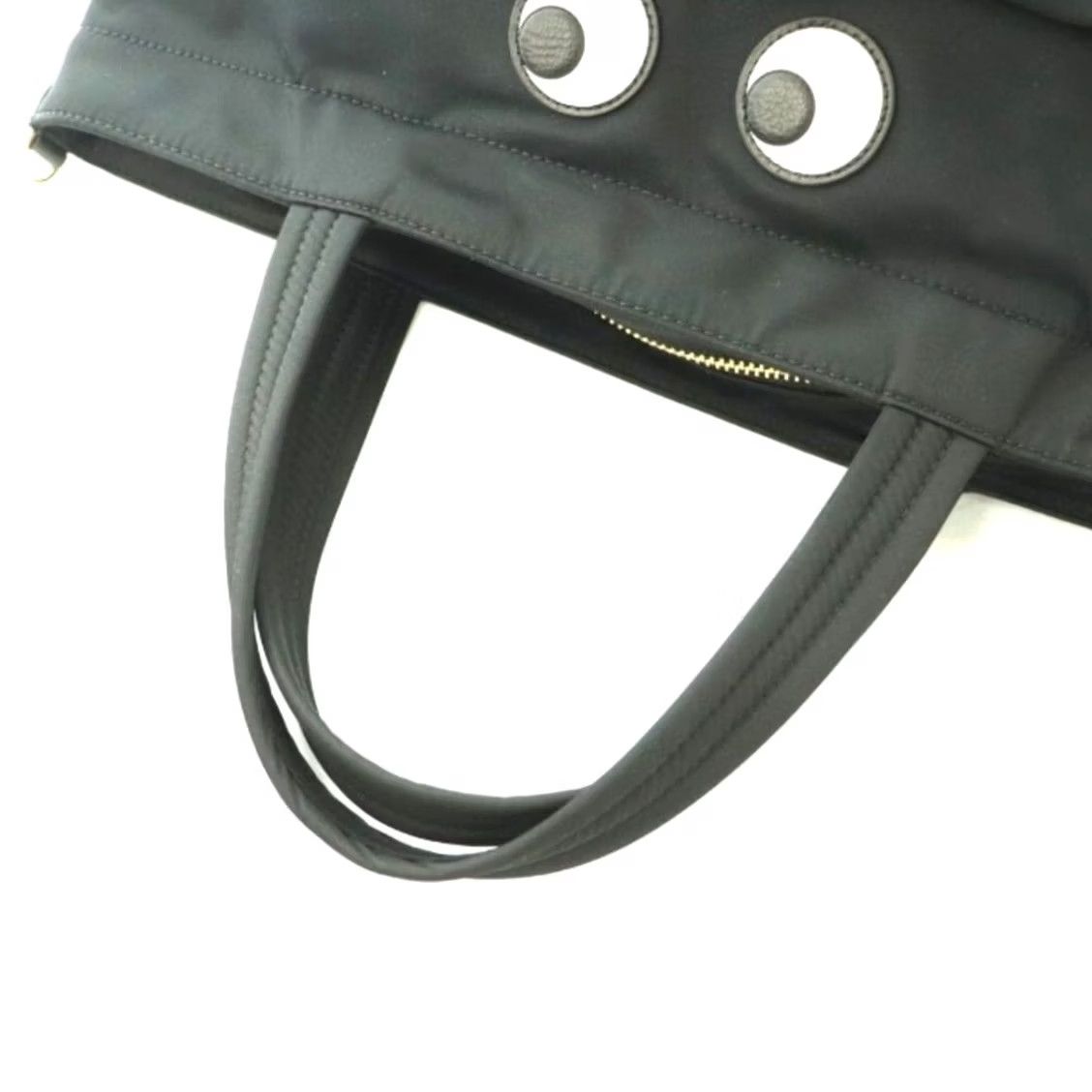 Anya Hindmarch ANYA HINDMARCH Eyes Nylon Tote Bag Handbag Black Womens Size ONE SIZE - 5 Thumbnail