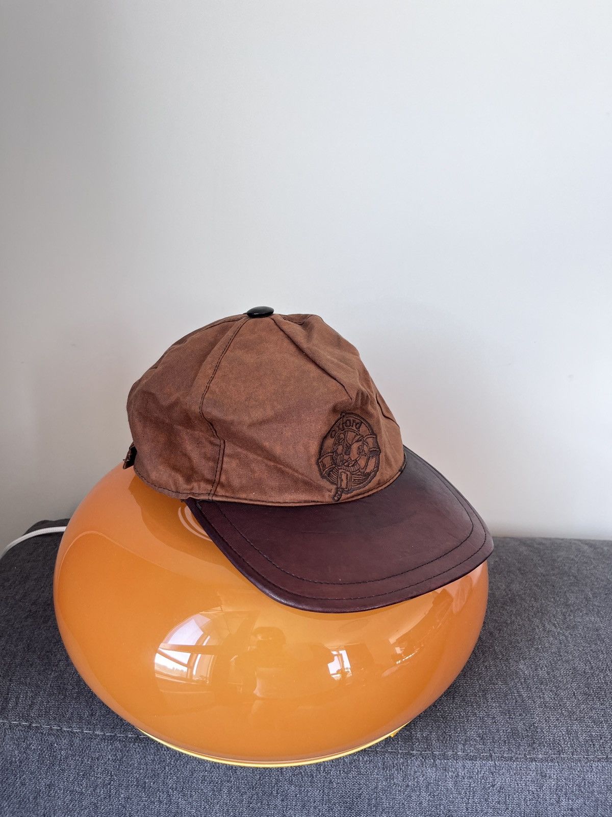 Vintage OXFORD Vintage Leather Brown Tartan Basseball Hat Cap Size ONE SIZE - 15 Thumbnail