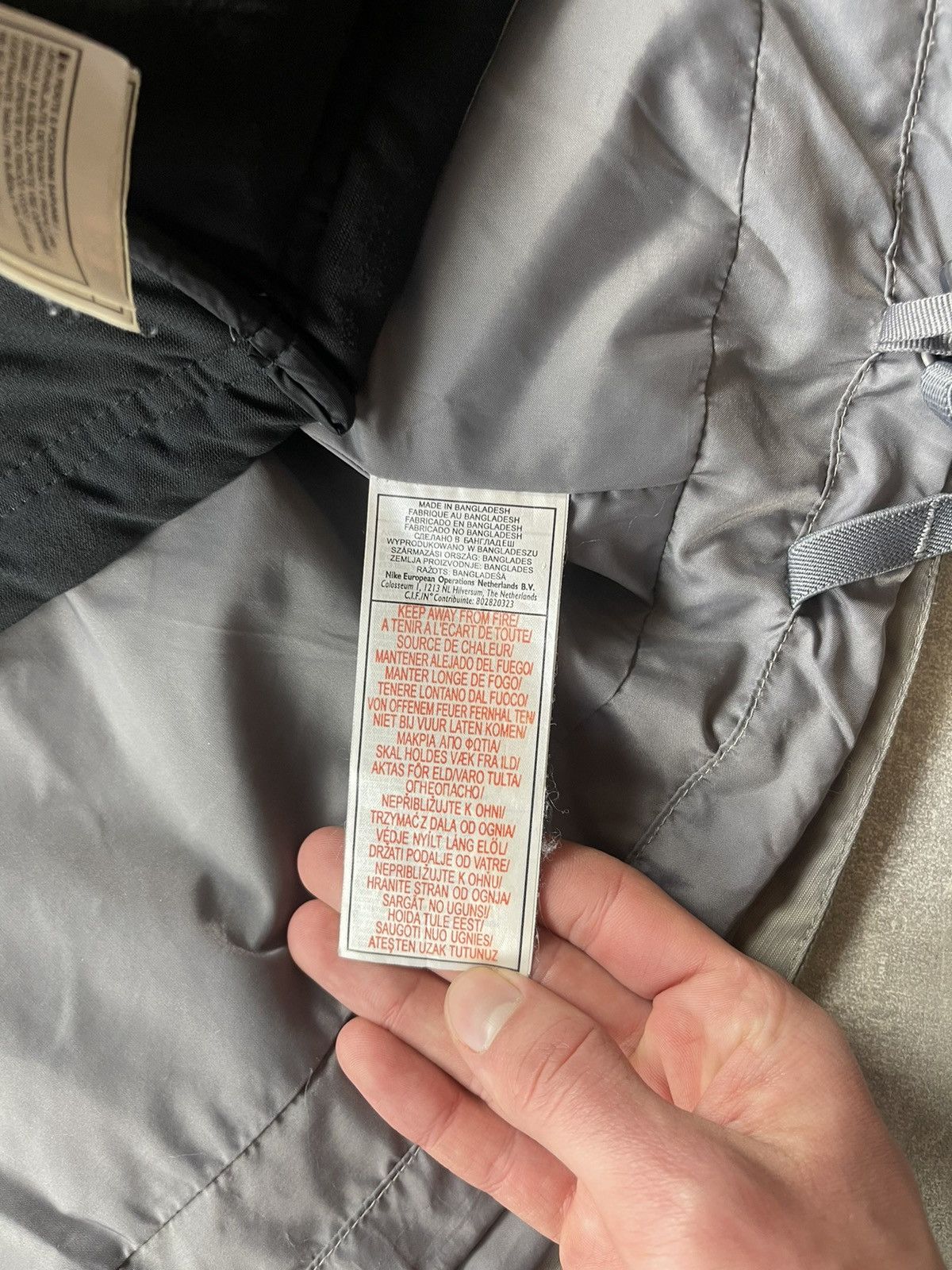 Nike ACG Nike ACG Vintage Thermal Layer Hooded Jacket Orange Gray Size US L / EU 52-54 / 3 - 20 Thumbnail
