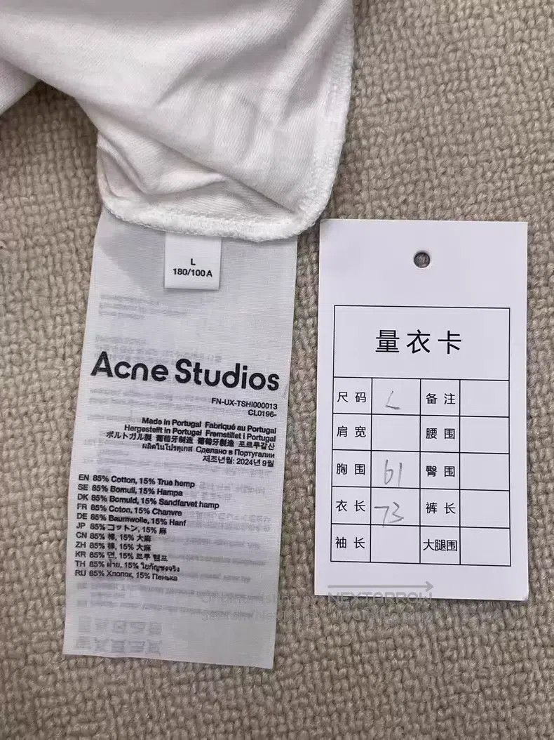 Acne Studios Acne Studios Letter print raglan round neck 1996 loose sol Size US L / EU 52-54 / 3 - 4 Thumbnail