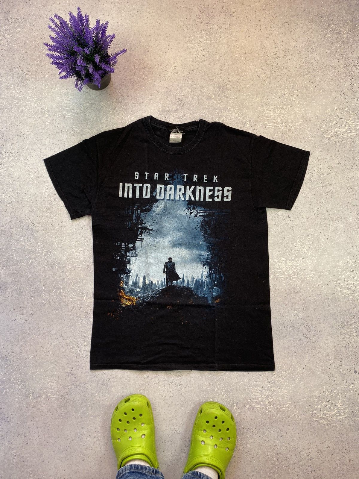 Vintage Star Trek Into Darkness Men's Black T-shirt Big Logo Medium Size US M / EU 48-50 / 2 - 2 Thumbnail