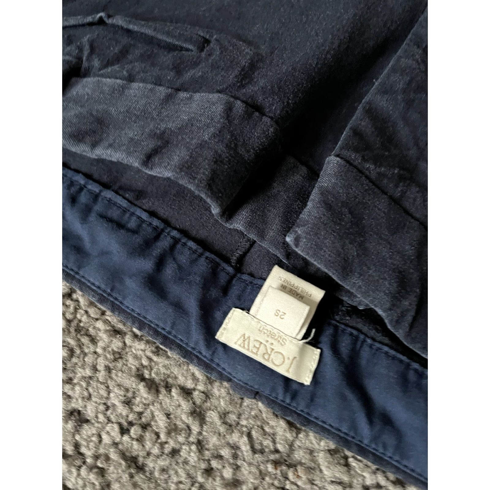 J.Crew J.CREW Lexie C9716 DOC Stretch Skinny Leg Pants 2S Blue Women's Regular 28in Inseam Cotton Blend Zip Front Chino Stretch Size 26" / US 2 / IT 38 - 5 Thumbnail