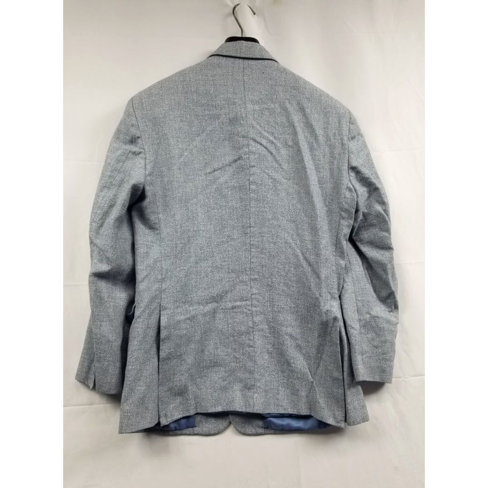 Jos. A. Bank Jos A Bank Blue Linen Blend Blazer Men's 40R Two Button Size 40R - 2 Thumbnail
