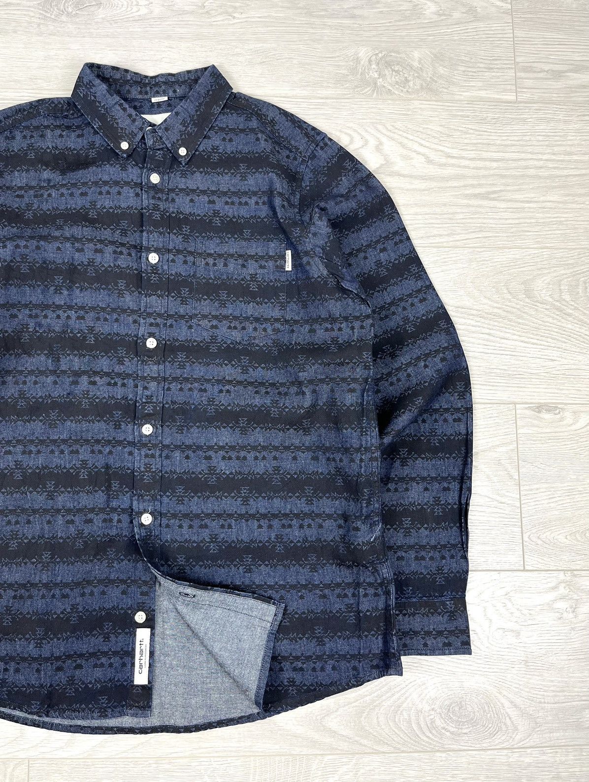 Carhartt Carhartt L/S Webb Cotton Stripes Shirt Size US M / EU 48-50 / 2 - 2 Thumbnail