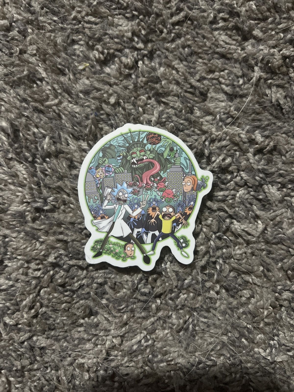 Hypebeast Rick And Morty Post-Apocalyptic City Sticker Size ONE SIZE - 1 Thumbnail