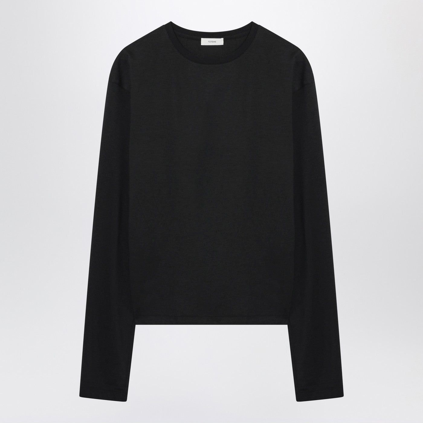 Toteme Toteme Black Organic Cotton-Blend T-Shirt Size M / US 6-8 / IT 42-44 - 1 Thumbnail