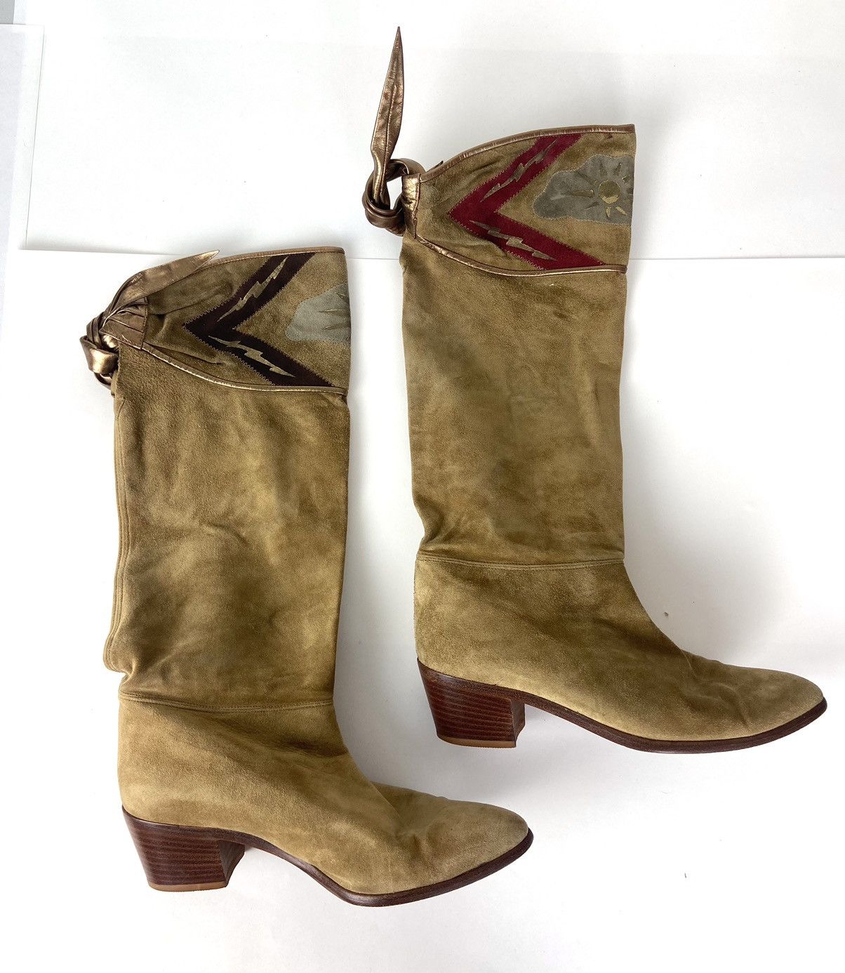 Vintage Vintage JOAN And DAVID Couture Womens Suede Boots 6 M Size US 6 / IT 36 - 11 Thumbnail