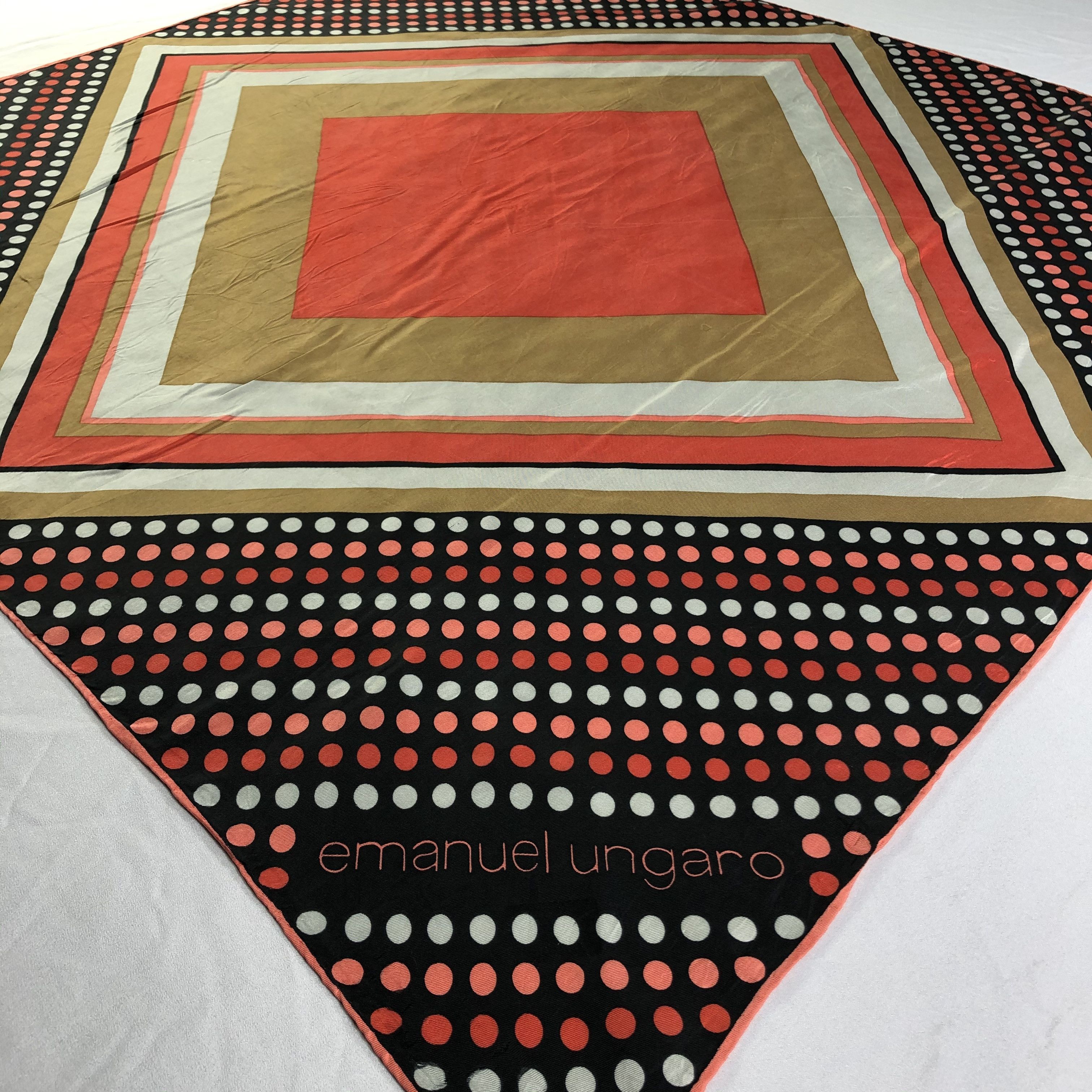 Emanuel Ungaro Vintage Emanuel Ungaro Silk Scarf Size ONE SIZE - 4 Thumbnail