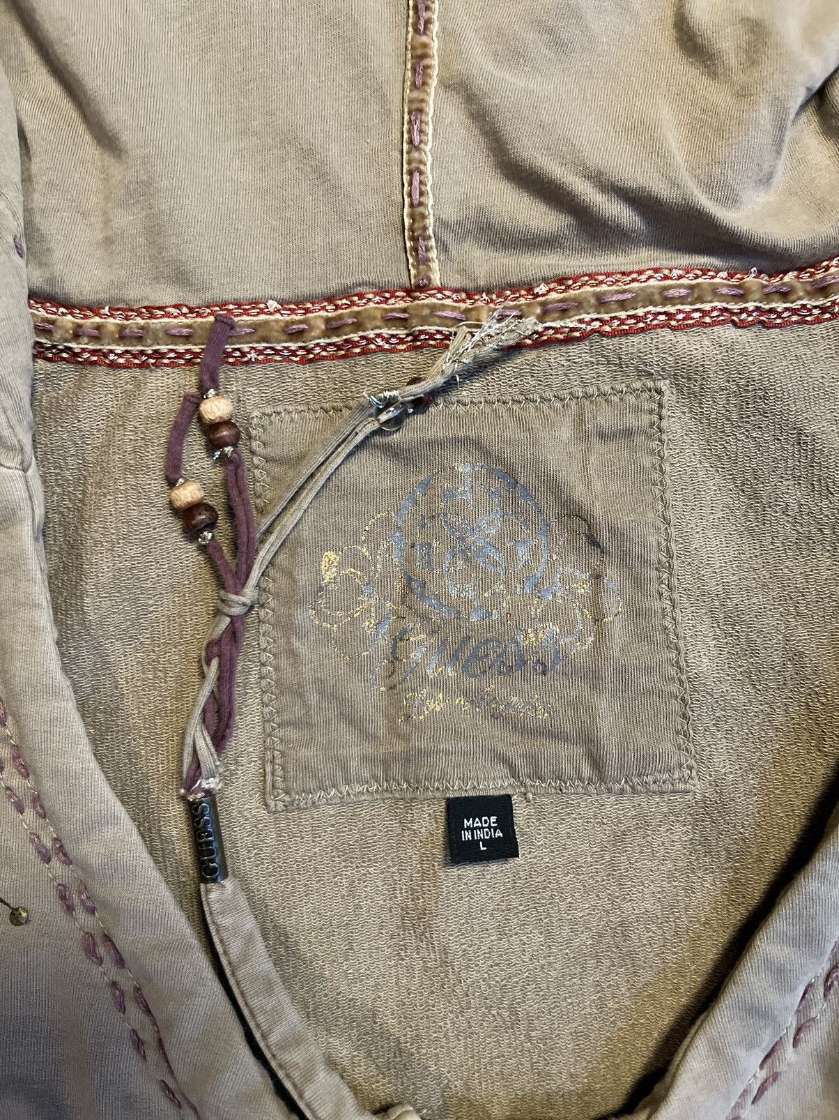 Guess × Japanese Brand Guess Vintage Embroidered Hoodie Size M / US 6-8 / IT 42-44 - 5 Thumbnail
