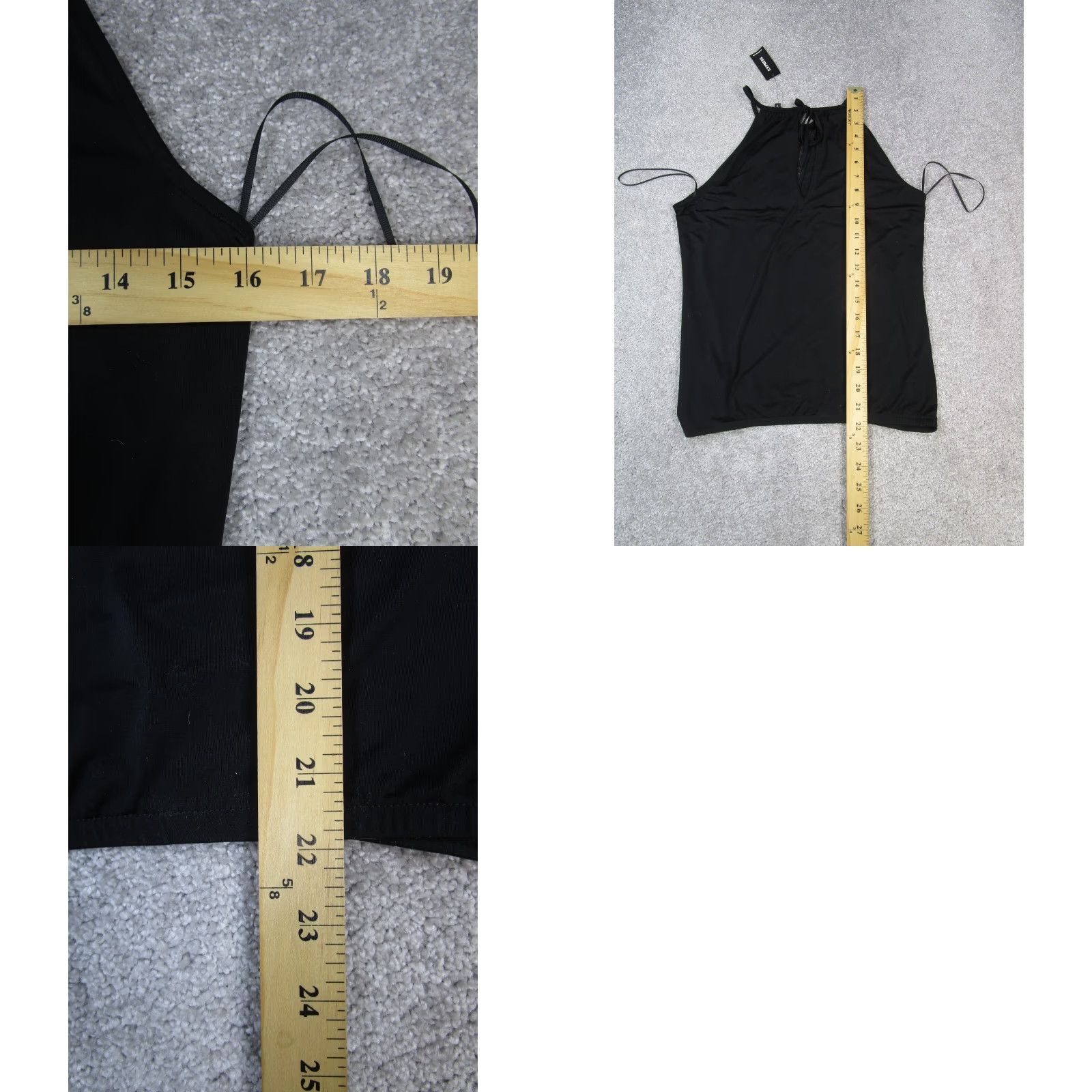 Express Express Womens Small Black Shirt Bedazzled Top * New Size S / US 4 / IT 40 - 8 Thumbnail