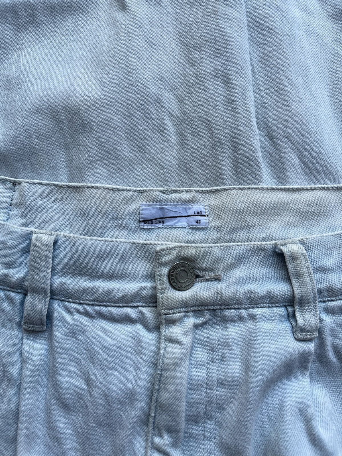 Lad Musician Lad Musician Broken White Baggy Jeans Size US 30 / EU 46 - 4 Thumbnail