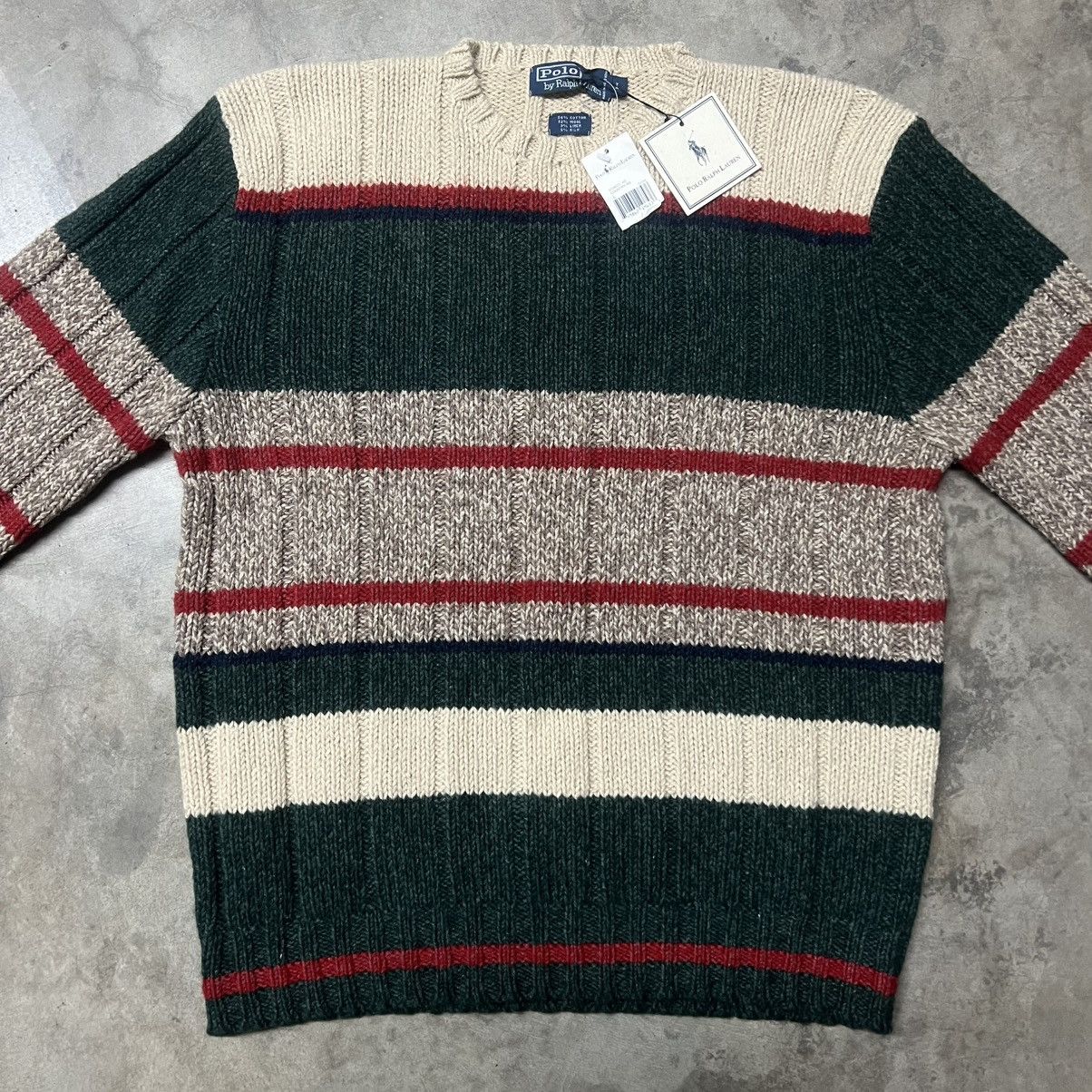 Polo Ralph Lauren × Ralph Lauren × Vintage Vintage 2000’s Polo Ralph Lauren Essential Knitted Sweater Size US L / EU 52-54 / 3 - 3 Thumbnail