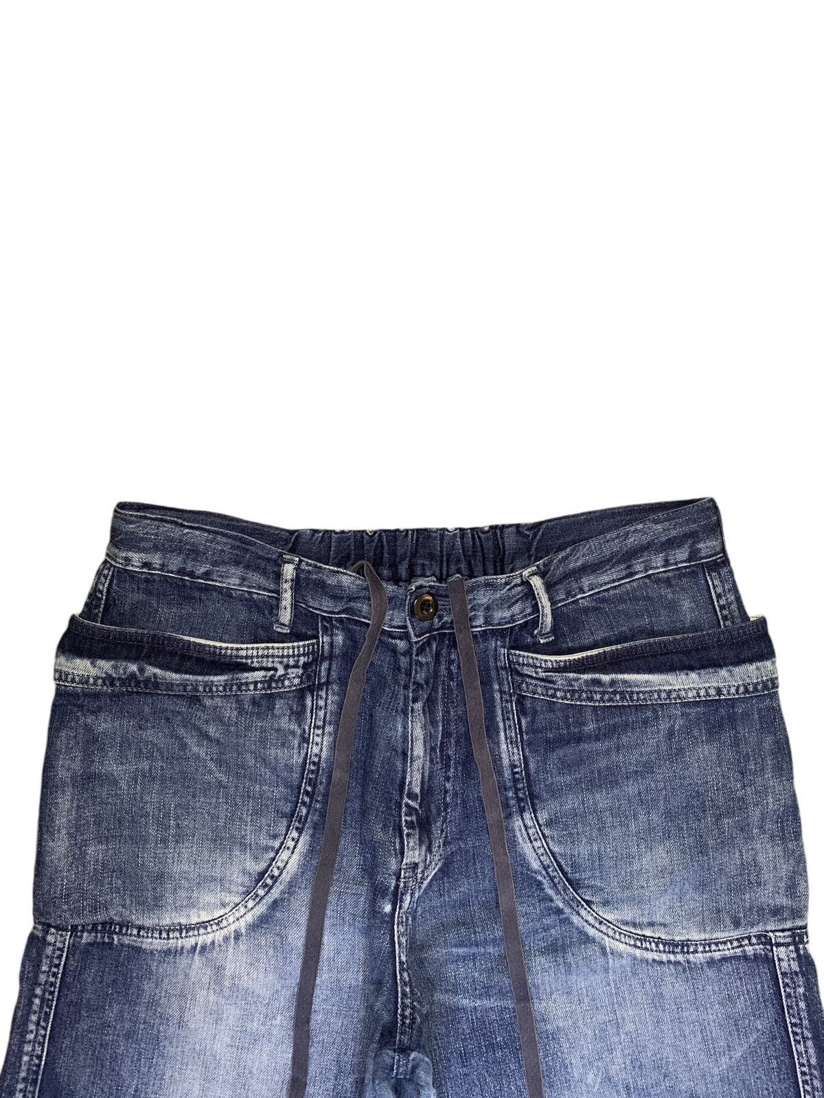 Japanese Brand SALES🔥Vintage Japanese Faded blue Wash Baggy Jean Shorts Size US 31 - 4 Thumbnail