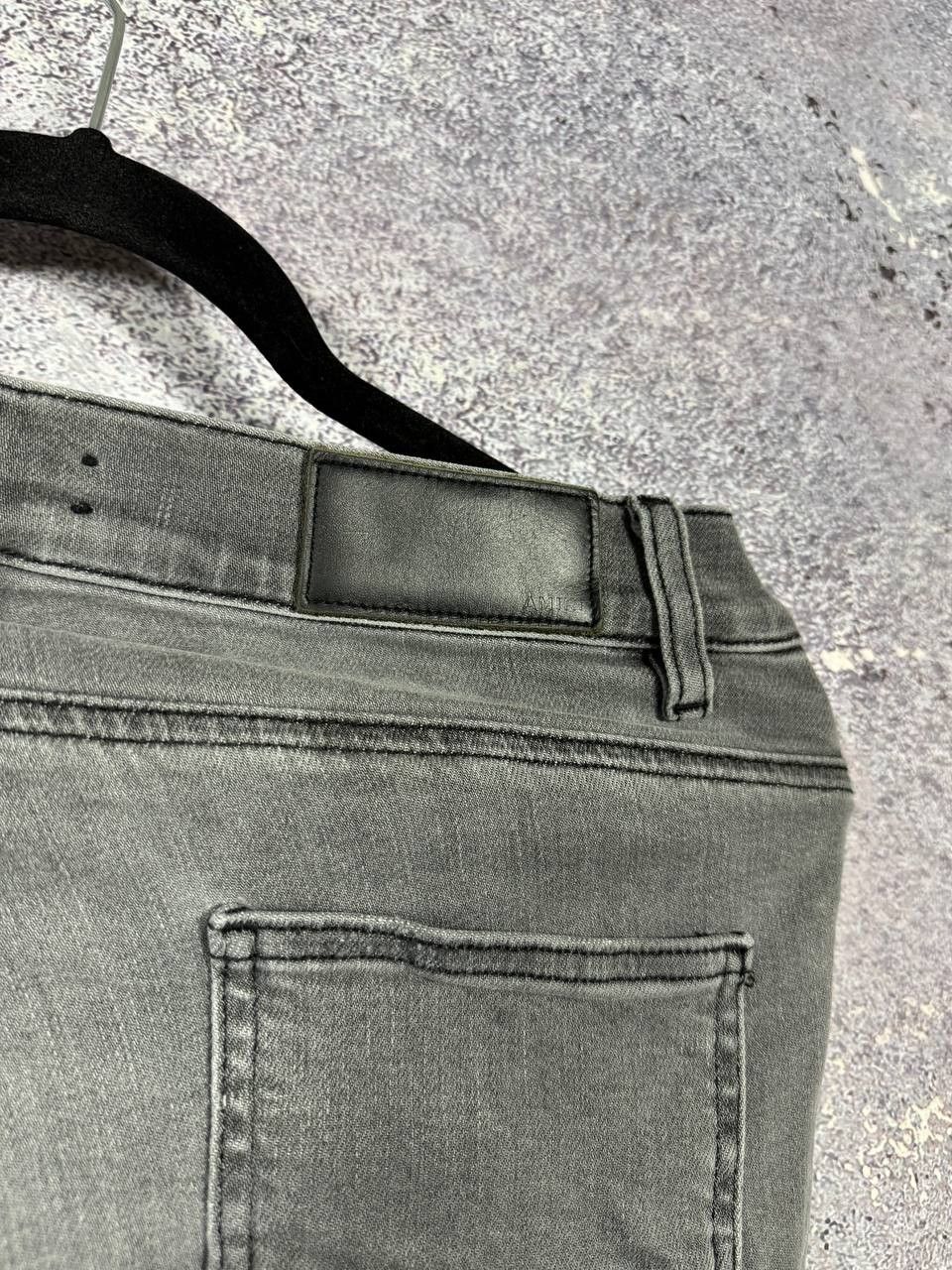 Amiri Amiri MX1 Jean Gray Distressed Skinny Women's Size 30 Size 30" / US 8 / IT 44 - 13 Thumbnail