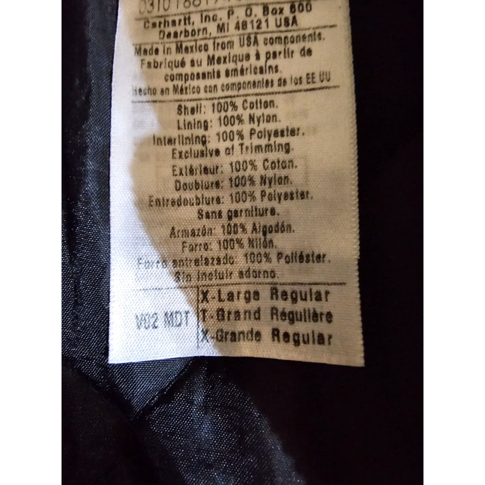 Carhartt VINTAGE Carhartt Vest Midi Midnight Blue V02 MDT Mens XL Reg Canvas Lined Zip Pockets All Seasons Workwear Logo 90s? Size US XL / EU 56 / 4 - 6 Thumbnail