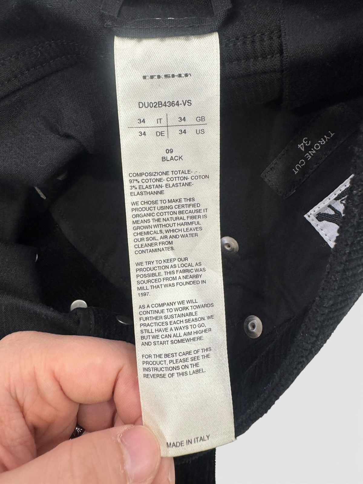 Rick Owens Rick Owens Tyrone Cut Corduroy Pants Size US 34 / EU 50 - 4 Thumbnail