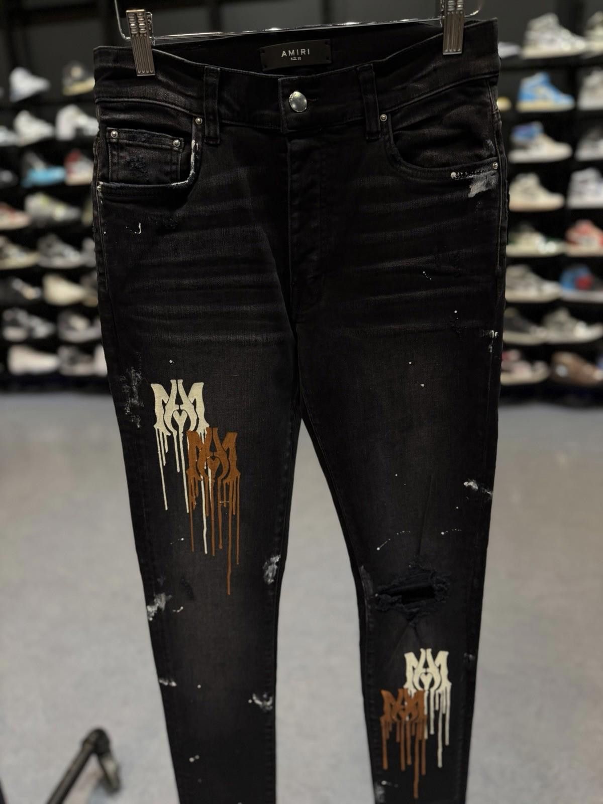 Amiri Size 30 - Amiri Paint Leg Black Jeans 100% Authentic NEW Size US 30 / EU 46 - 3 Thumbnail