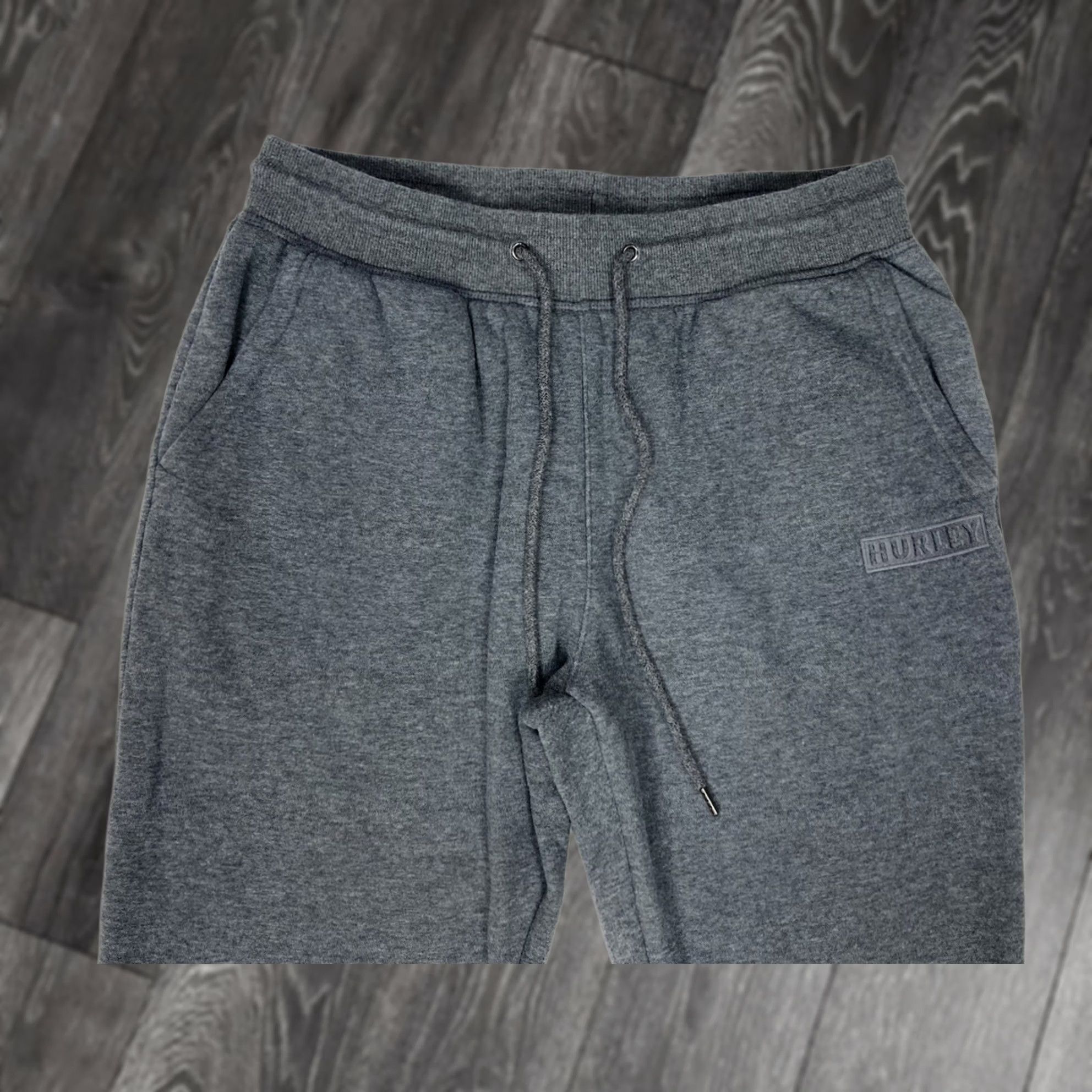Hurley Hurley Fleece Jogger Sweatpants Men Medium Gray Sweatpants Fleece Pockets Elastic Waist Regular Inseam 28 in Sports Athleisure Logo Size US 31 - 1 Thumbnail