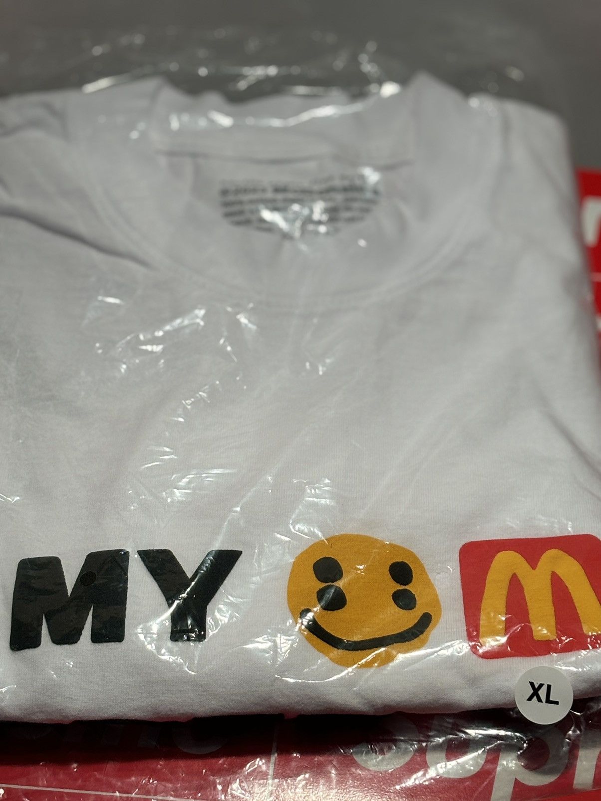 image of Cactus Plant Flea Market Cpfm: My Order Was Worth The Wait! Mcdonalds Shirt XL in White, Men's