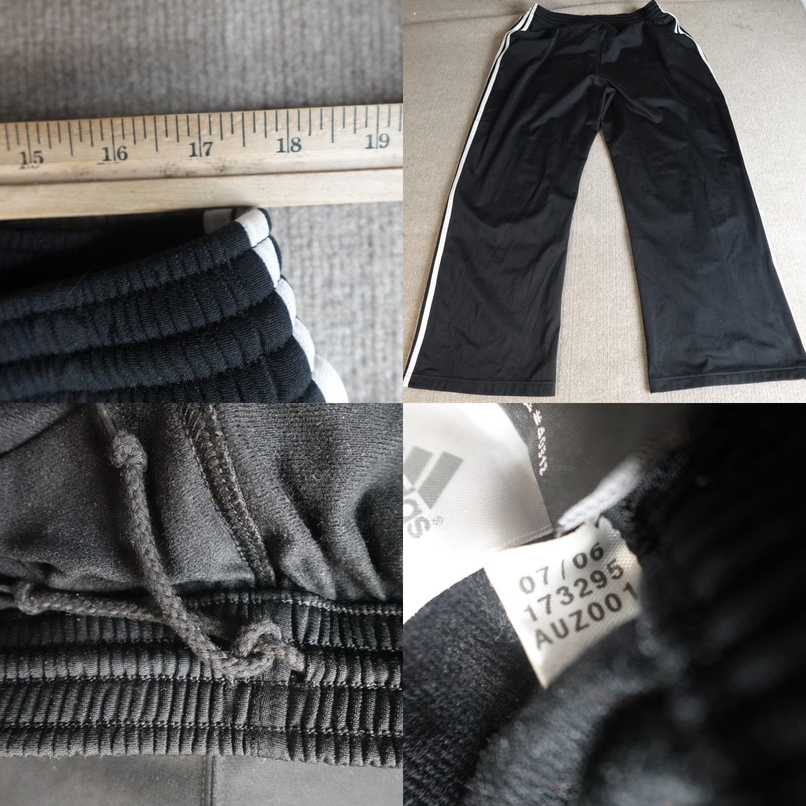 Adidas VINTAGE Adidas Pants 2XL Black Washington Wizards Wide Leg 2006 Embroidered Track Pants Mens Size US 39 - 8 Thumbnail