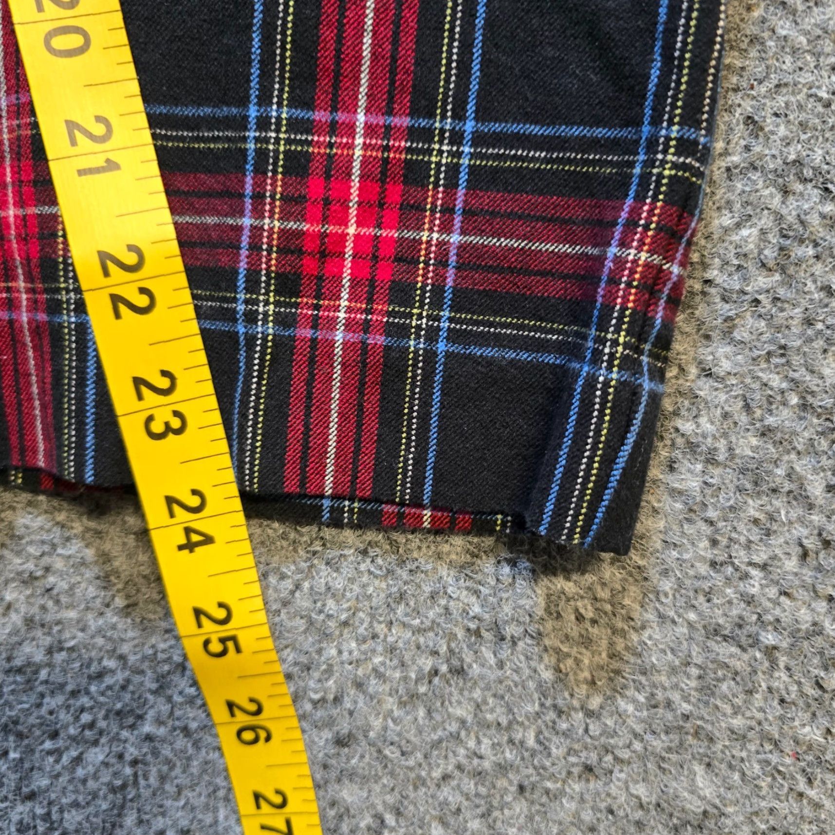 J. Jill J. Jill Pants Women 14P Red Plaid Bi Stretch Legging Ankle Crop Career Tapered Flat Front Ponte Cotton Rayon Spandex 24in Inseam Casual Travel Women's Size 36" / US 14 / IT 50 - 7 Thumbnail