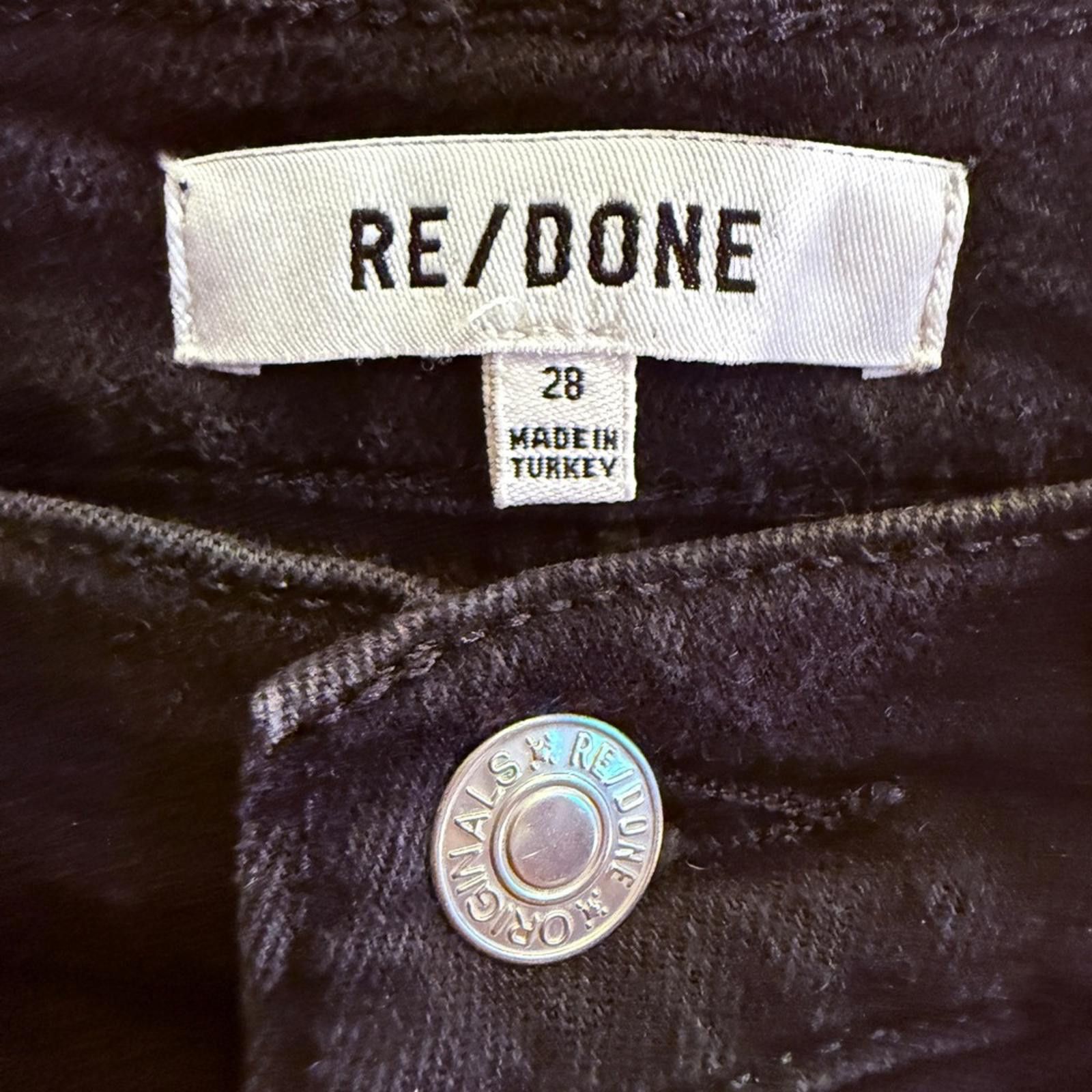 RE/DONE Re/Done Women's 70’s Boot Cut Jeans Color Noir Sz 28 Size 28" / US 6 / IT 42 - 7 Thumbnail