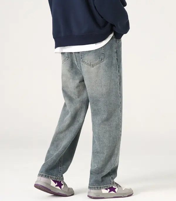 Japanese Brand Mitsui x Miku Men's wide-leg casual drawstring baggy jeans Size US 32 / EU 48 - 5 Thumbnail