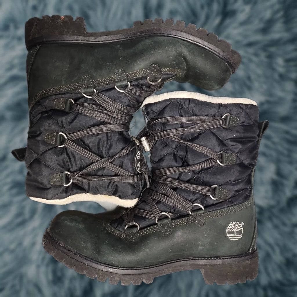 Timberland Timberland Boots Mens Size 10.5 Black Faux Fur Lined Water Resistant Insulated Casual Workwear Size US 11 / EU 44 - 1 Thumbnail