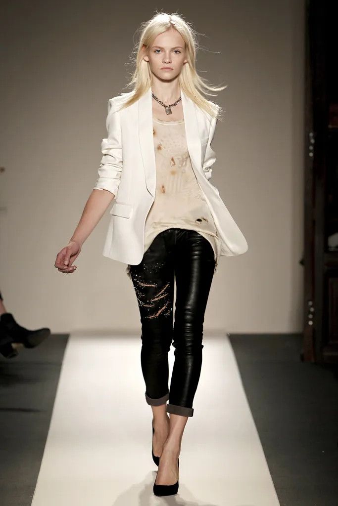Balmain Balmain Christophe Decarnin Safety Pin Leather Biker Pants Size US 27 - 15 Thumbnail