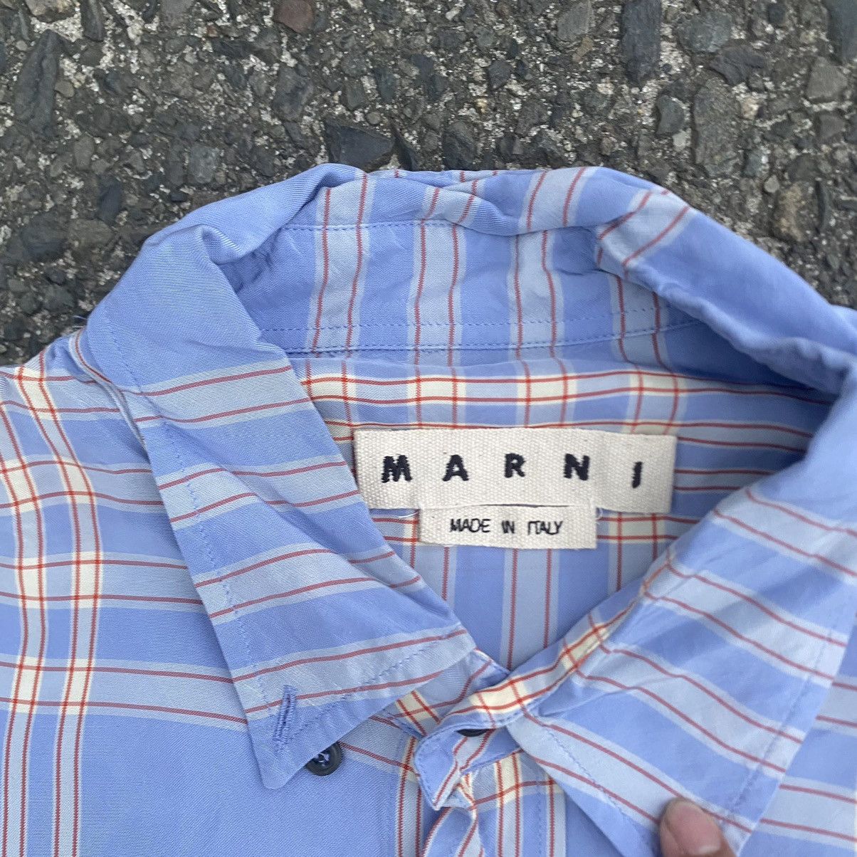Marni Marni Chekered Silk Shirt Size US XL / EU 56 / 4 - 2 Thumbnail