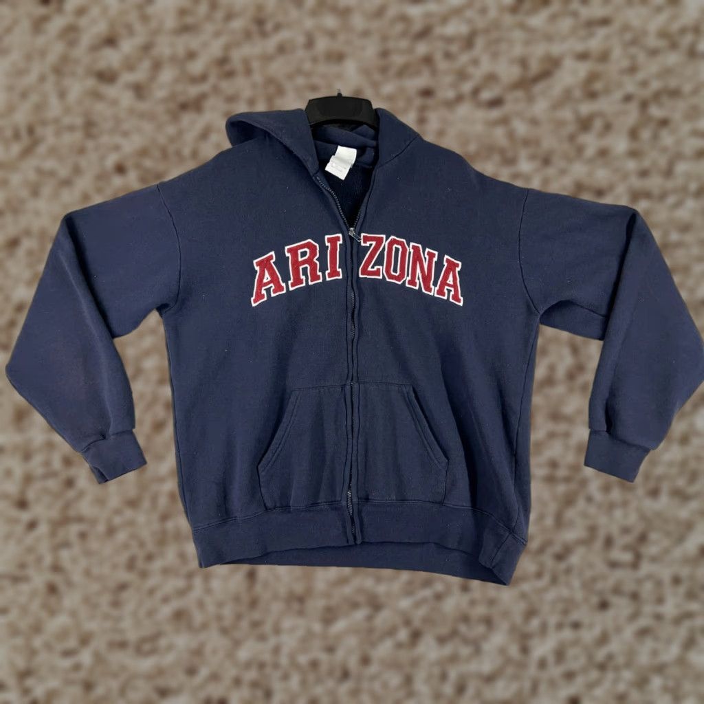 Vintage Arizona Jacket Womens Extra Large Full Zip Hooded Hoodie Blue Gorpcore Size XL / US 12-14 / IT 48-50 - 1 Thumbnail