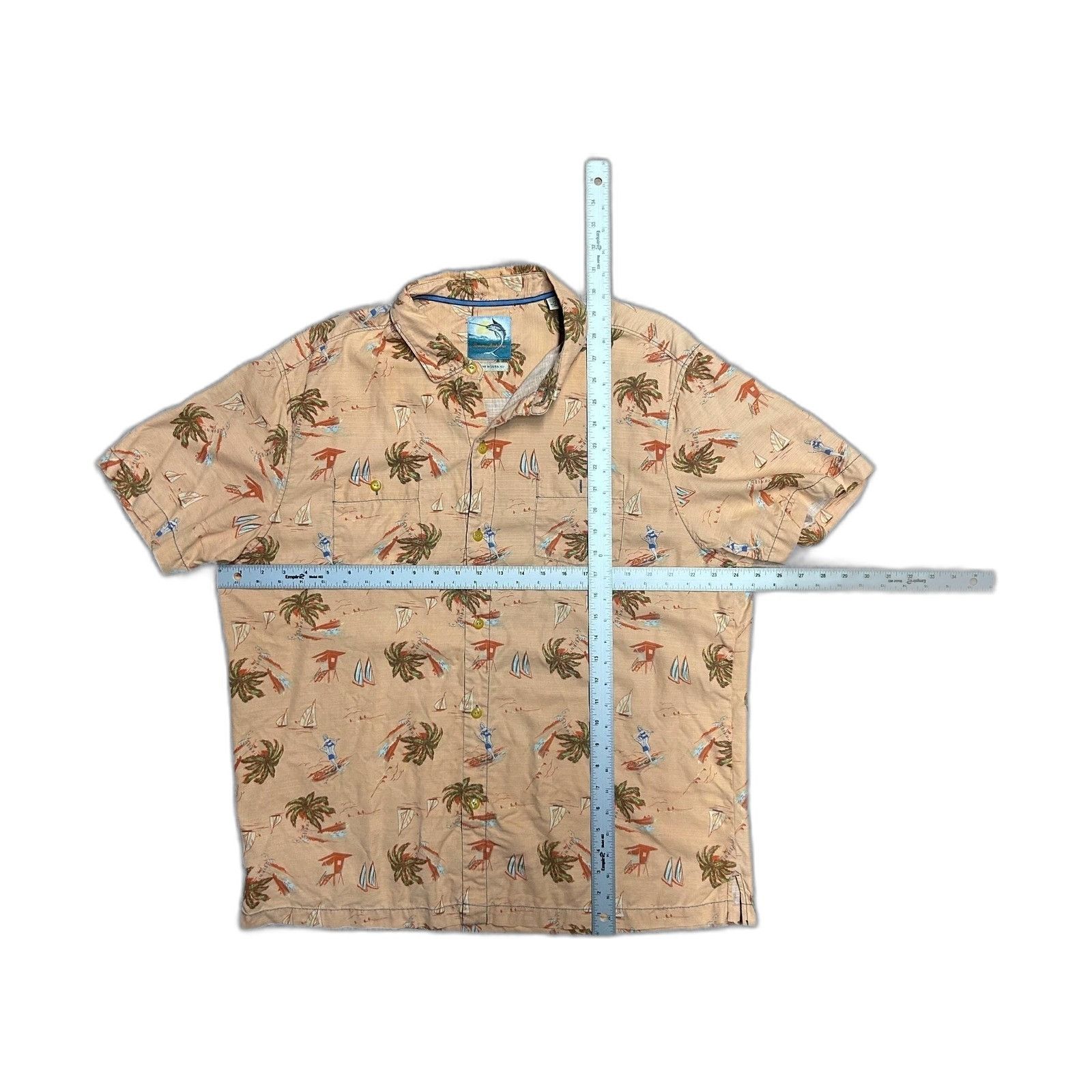 Tommy Bahama Tommy Bahama Shirt XL Isnald Modern Fit Island Silk Sailing Size US XL / EU 56 / 4 - 3 Thumbnail