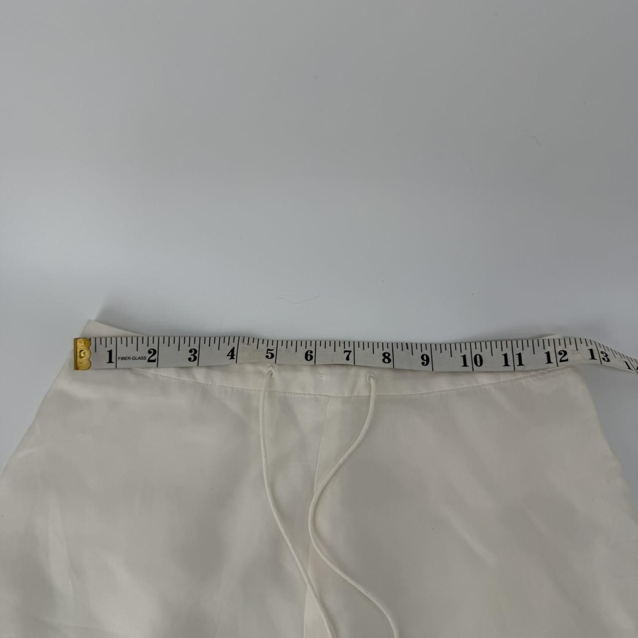 Other The Jetset Diaries Cream Ruffle Hem Shorts Tassel Tie Size 26" / US 2 / IT 38 - 3 Thumbnail
