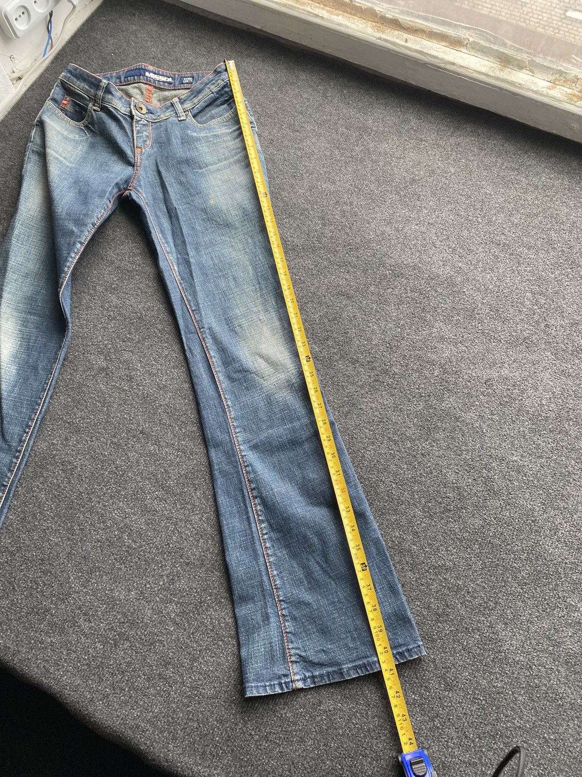 Miss Sixty 🔥Miss Sixty Sexy Extra Low Ty flared blue jeans goth emo y2k Size 28" / US 6 / IT 42 - 12 Thumbnail