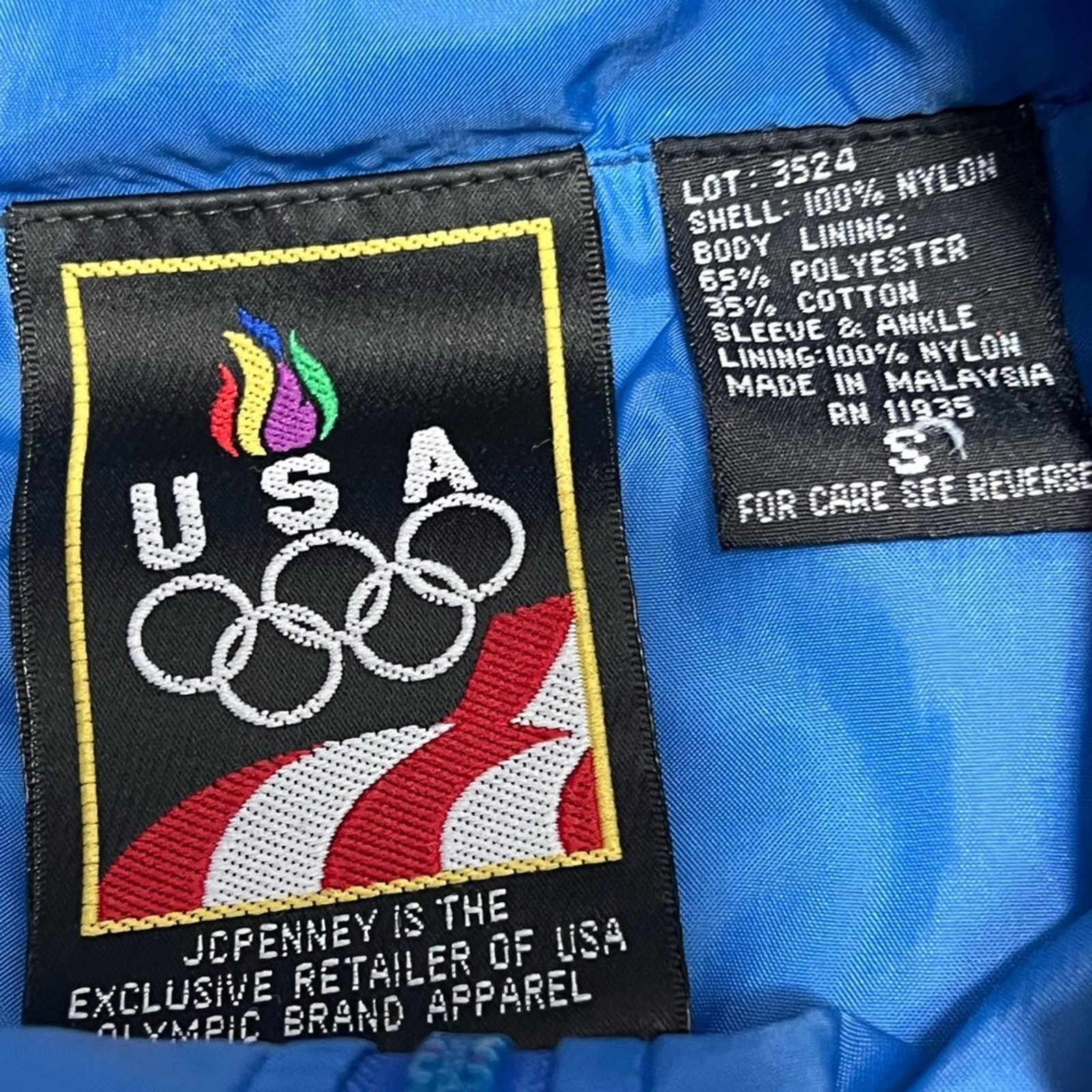 Vintage Vintage USA Olympic Windbreaker Jacket 90s JC Penny Nylon Size US M / EU 48-50 / 2 - 6 Thumbnail