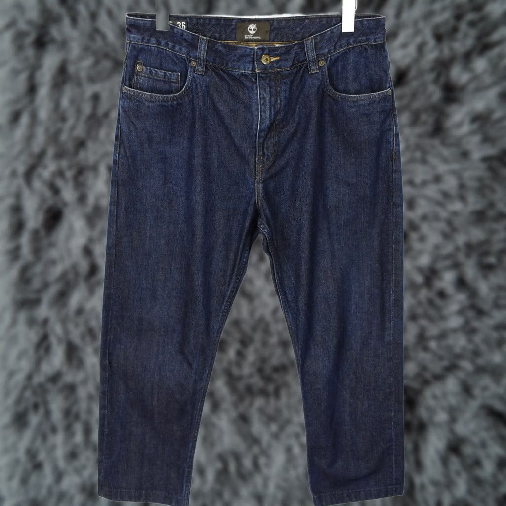 Timberland TIMBERLAND Jeans Men's Tilt Regular Fit Zip Fly Dark Blue Casual W36 Regular Size US 36 / EU 52 - 1 Thumbnail