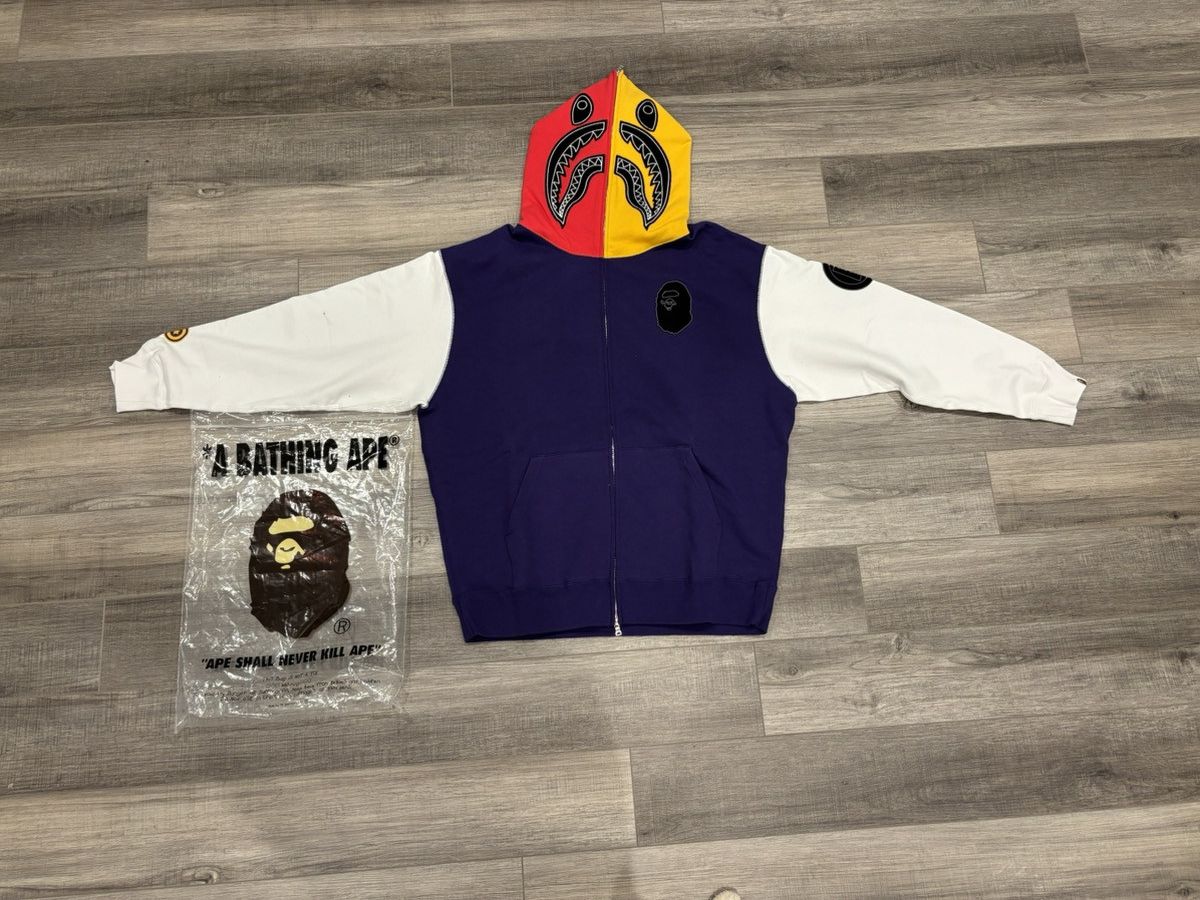Bape Shark Full Zip Hoodie Size US XL / EU 56 / 4 - 3 Thumbnail