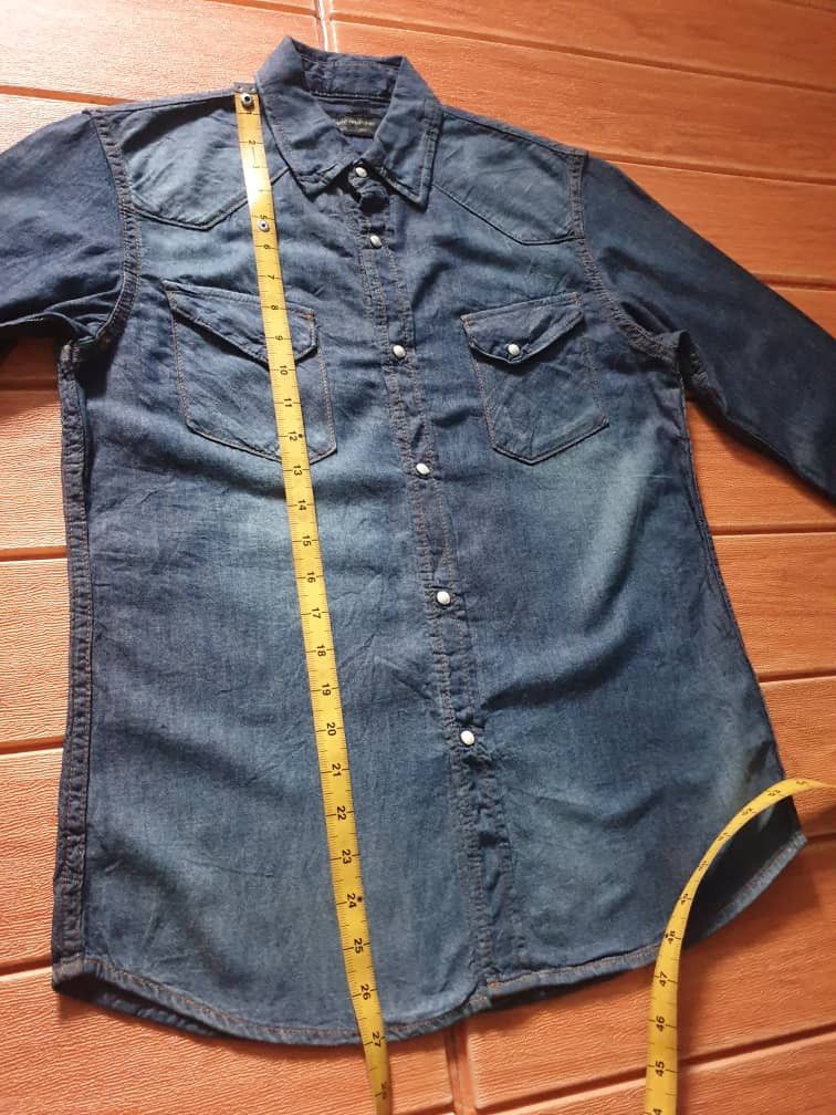 If Six Was Nine 💥3 quater blue colour Nano Uni western shirt Size US S / EU 44-46 / 1 - 8 Thumbnail