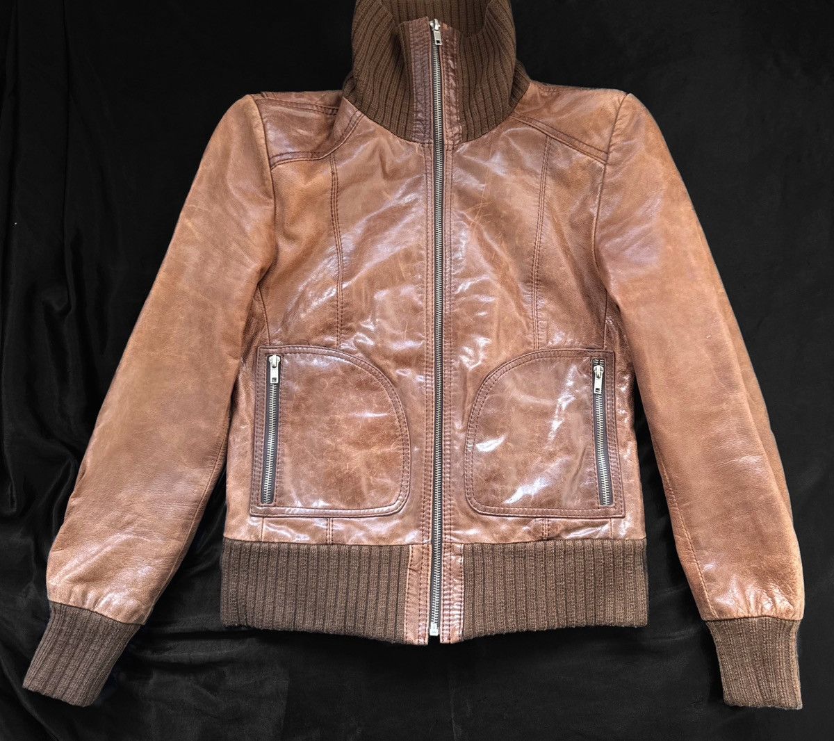 Vintage Amazing leather avant-garde distressed jacket Size S / US 4 / IT 40 - 7 Thumbnail