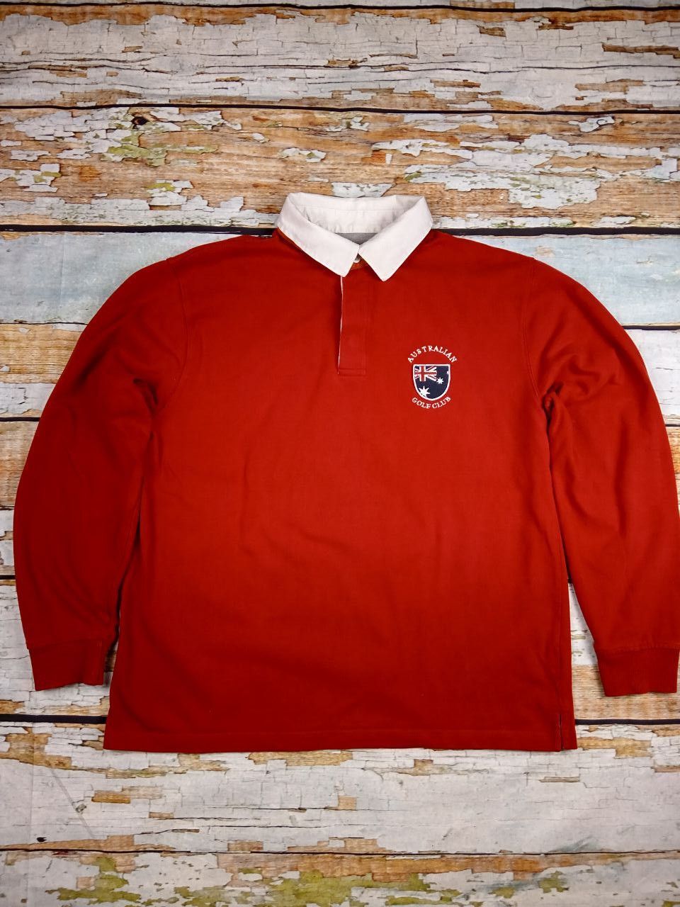 Vintage Christian Berg Polo Australian Golf Club Big Logo Size US XL / EU 56 / 4 - 1 Thumbnail