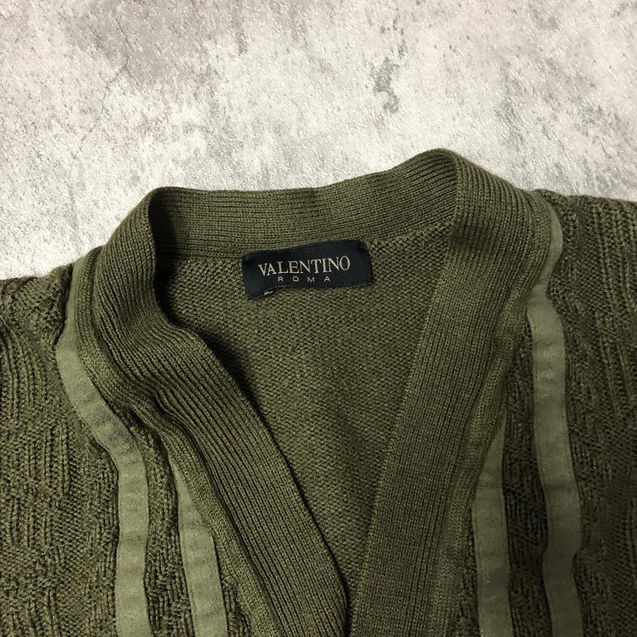 Valentino Green and khaki vintage cardigan cardigan Size US S / EU 44-46 / 1 - 3 Thumbnail